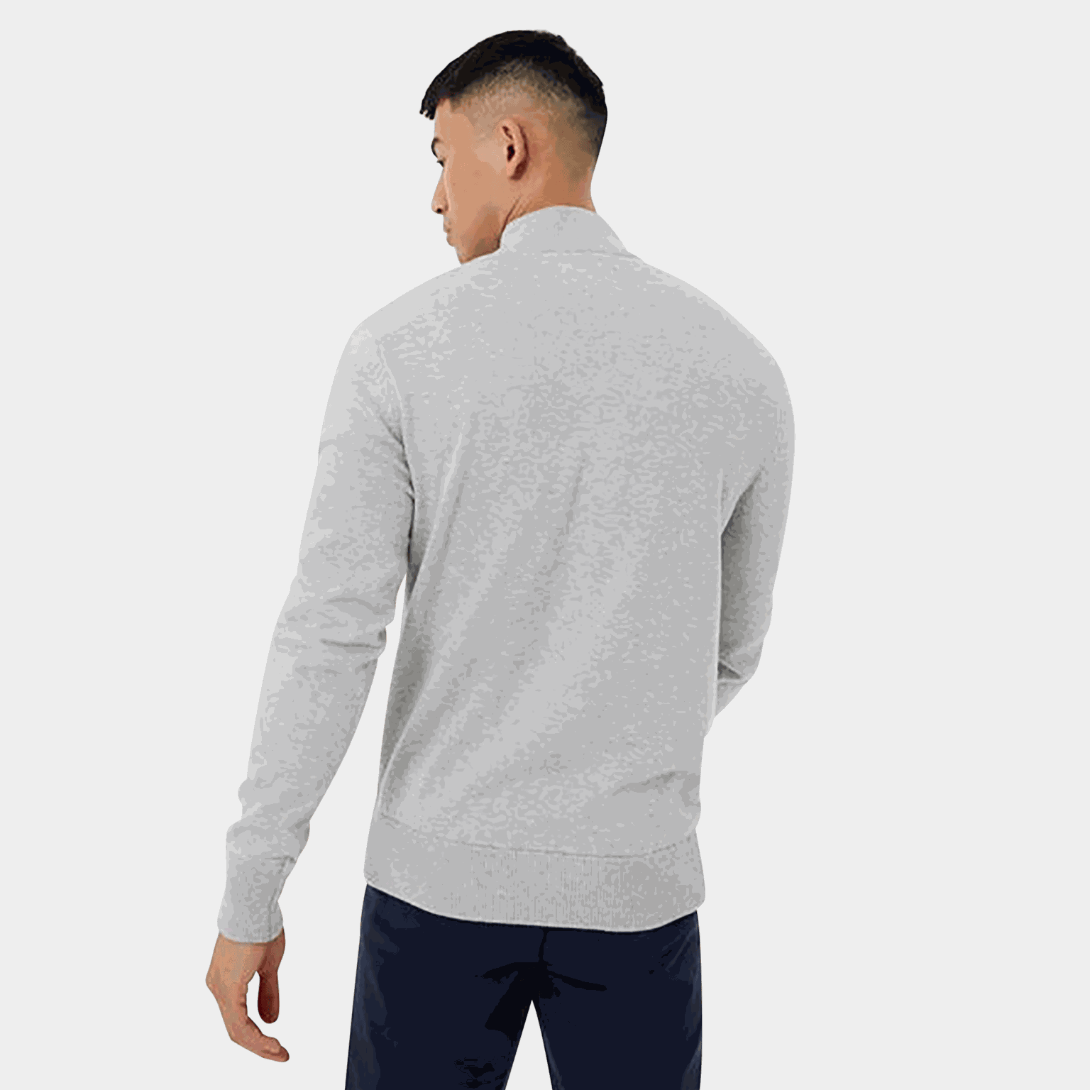 Funnel Neck Half Zip Jumper, tröja, herr - full image 2