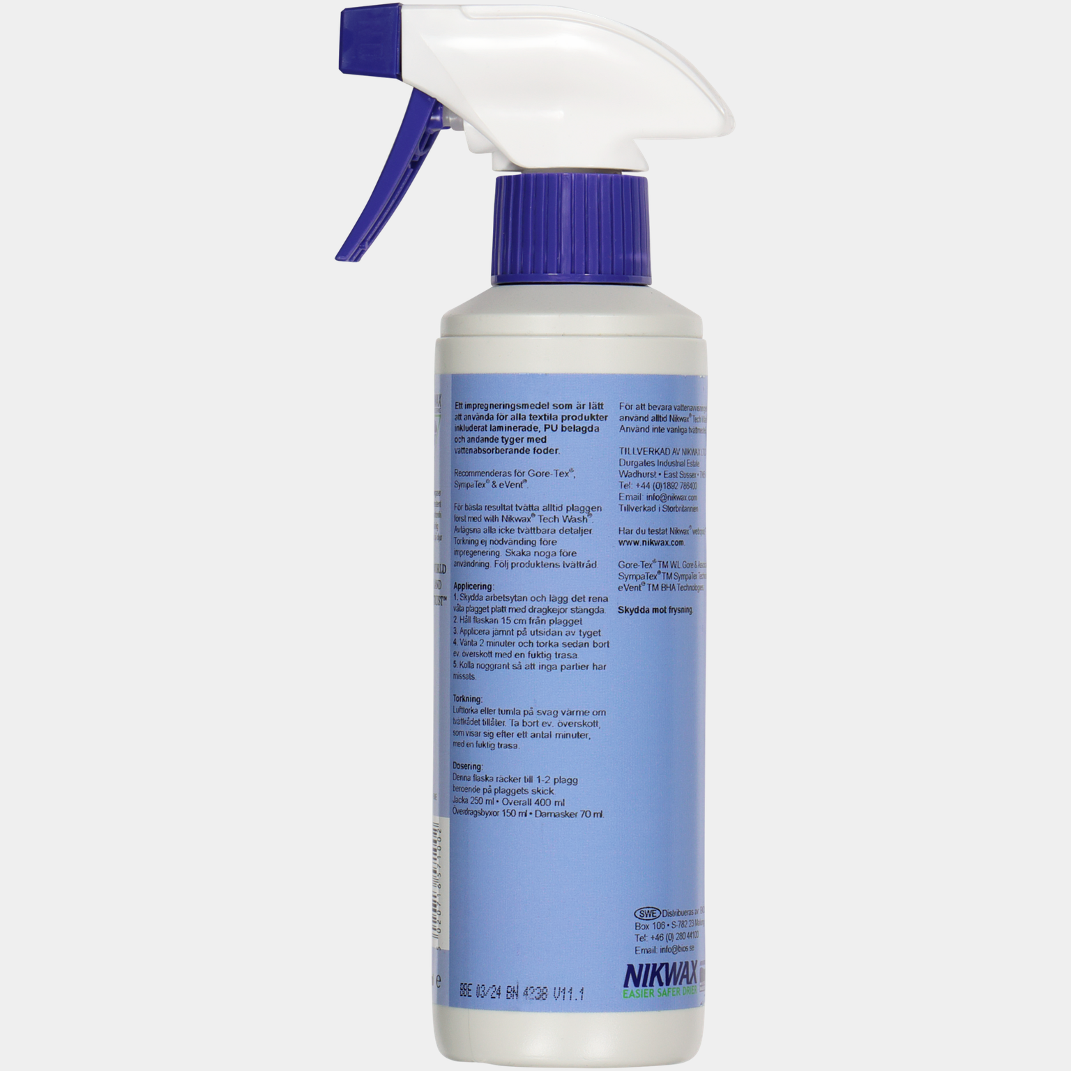 TX Direct spray-on, impregnering för vattentäta textilier - full image 2