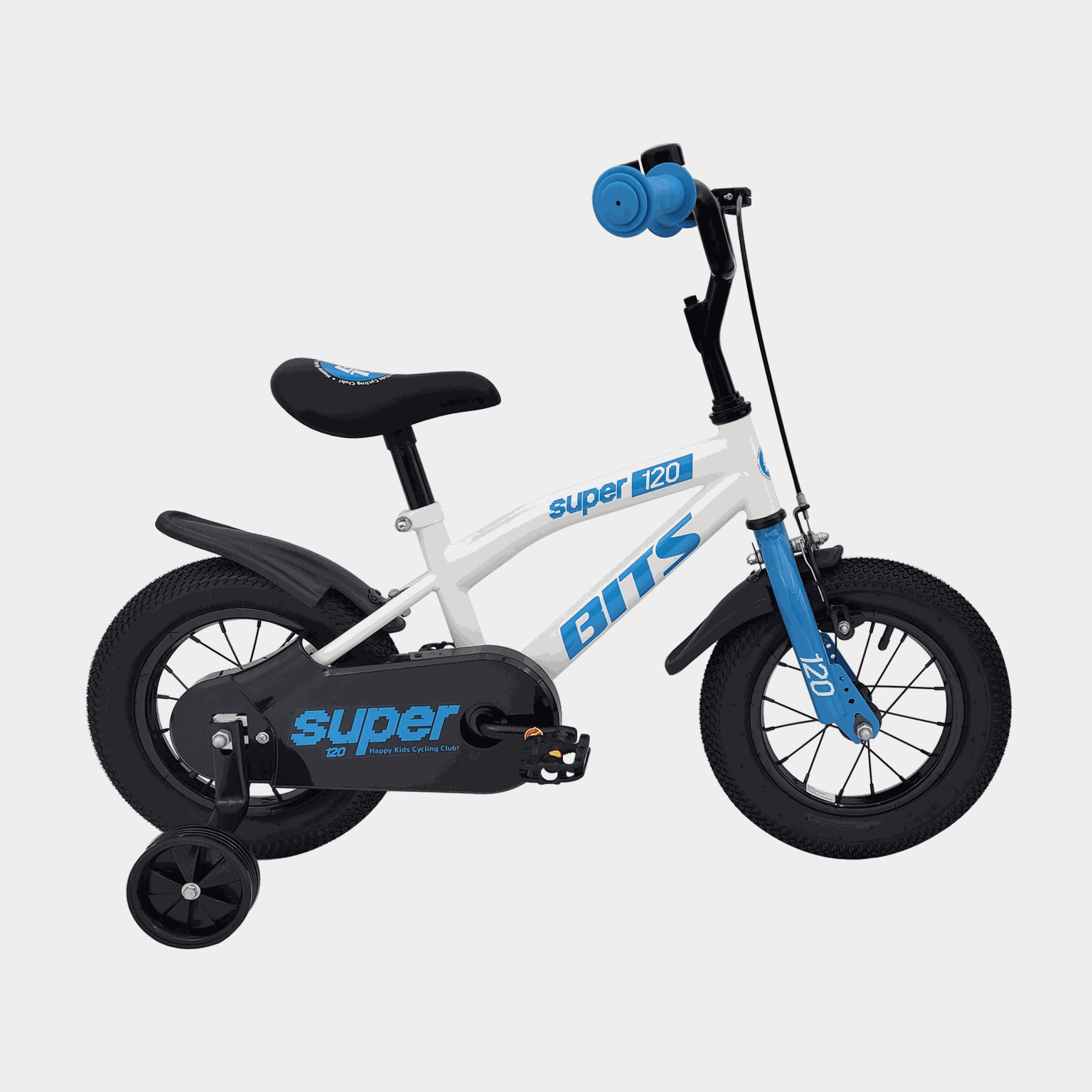 Super 120 WHITE/CYAN 26/27, barncykel - full image 1