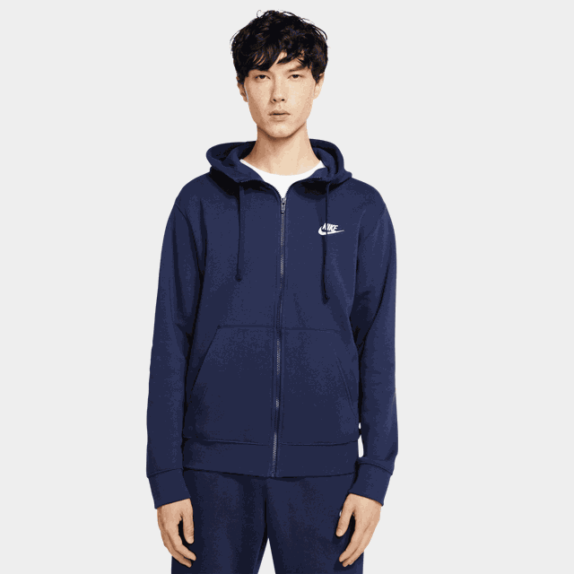 Club Hoody Full Zip, huvjacka herr - Hoodtröjor