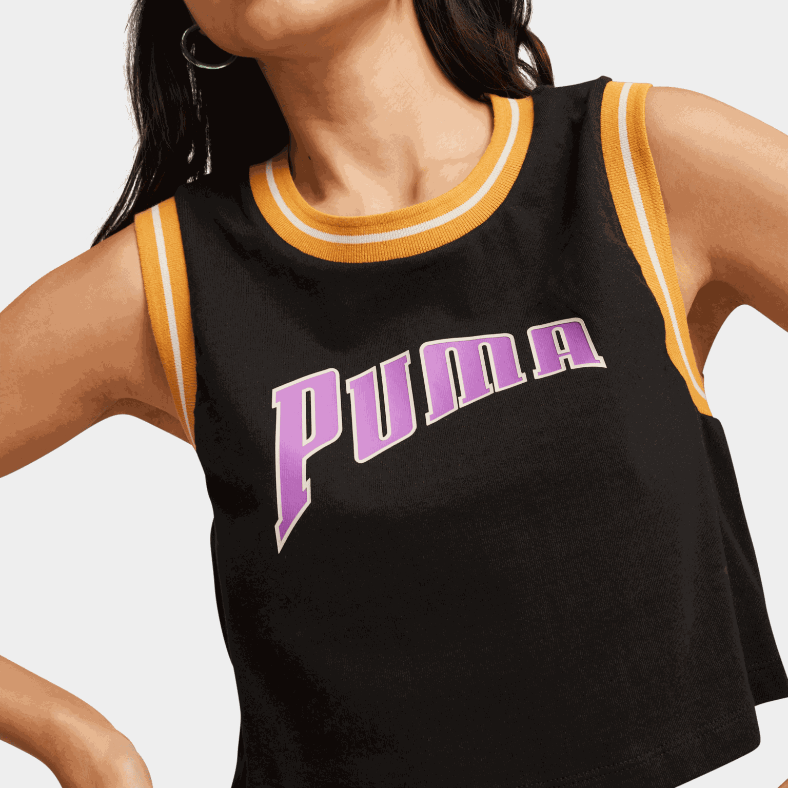 TEAM FOR THE FANBASE Graphic Cropped Tee, TEAM Women's Graphic Crop Top - full image 3
