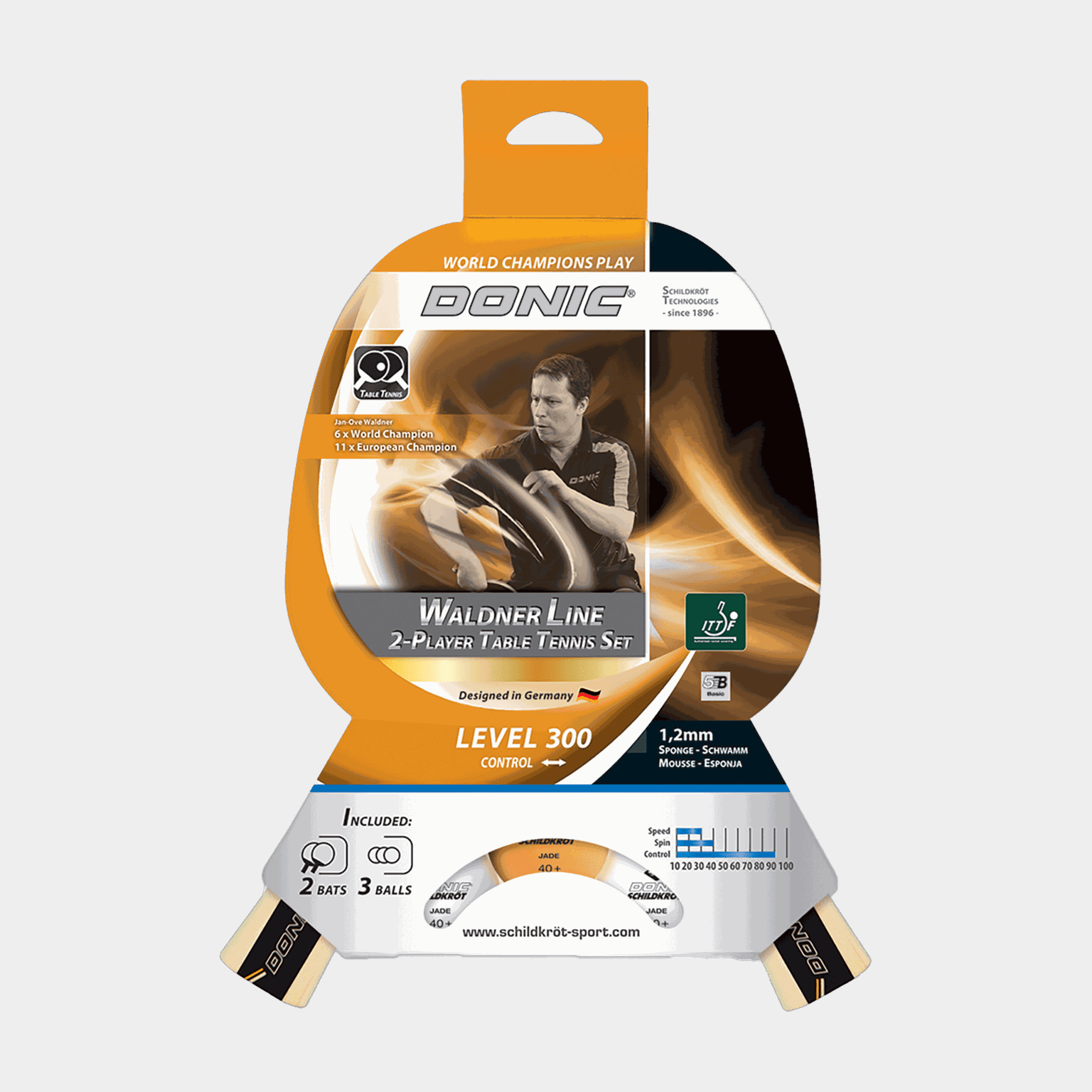 Waldner 300 Set, bordtennisset - full image 1