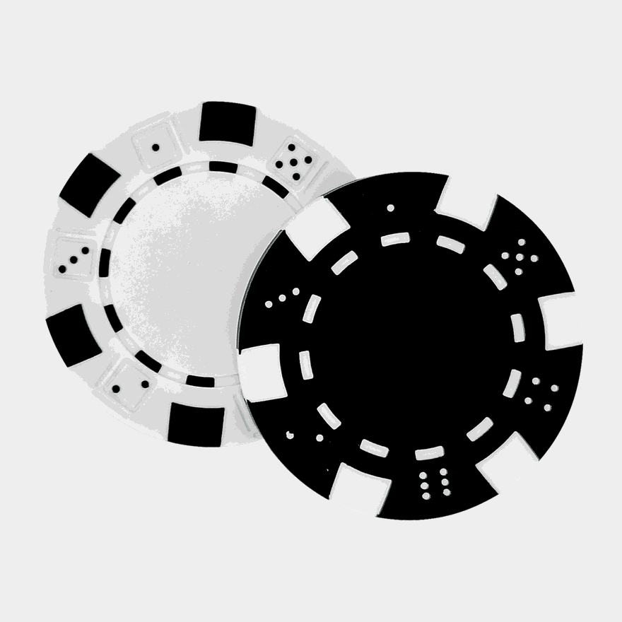 Poker Chip Marker 2-pack, bollmarkör till golfboll - full image 1