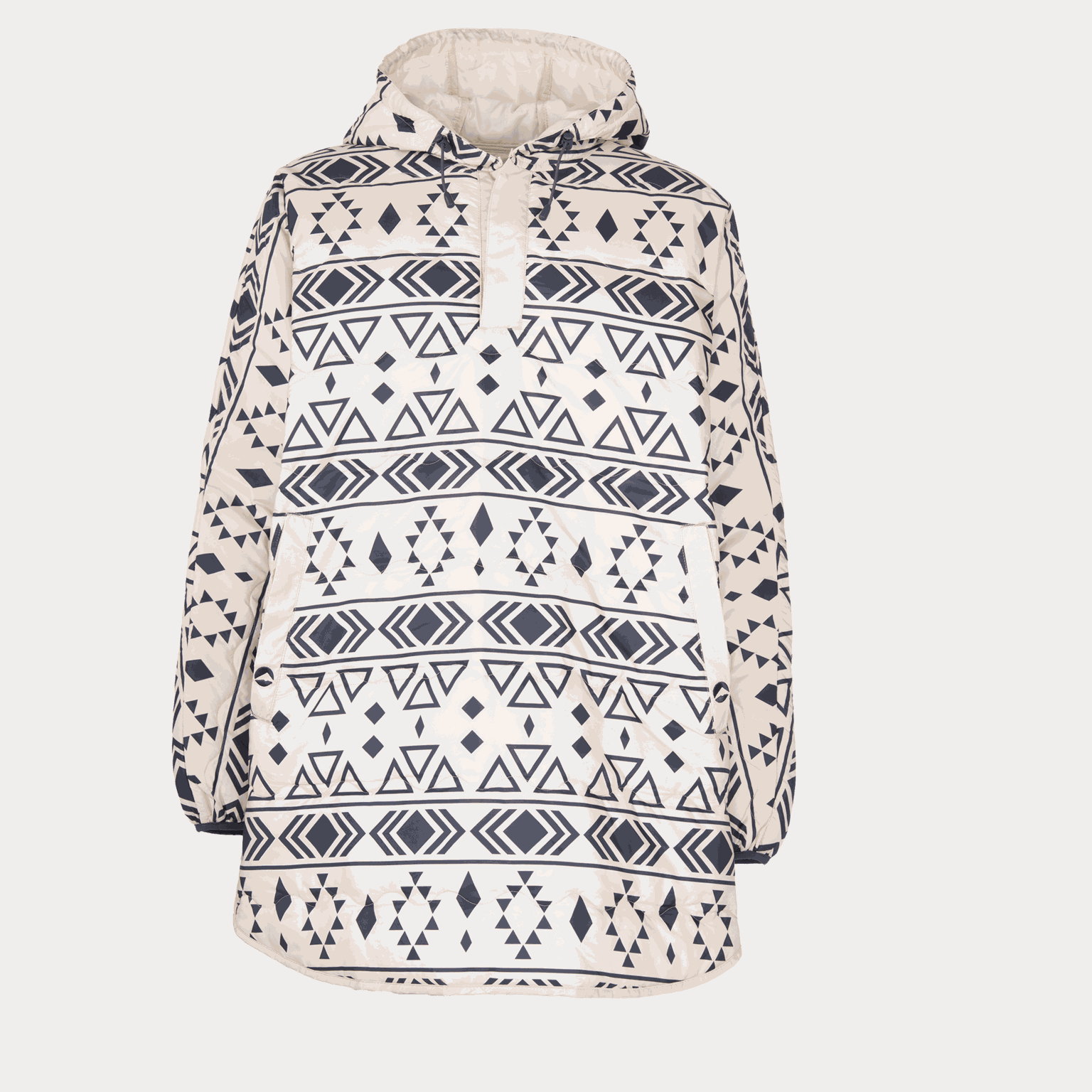 Idre Padded Pattern Poncho, poncho - full image 1