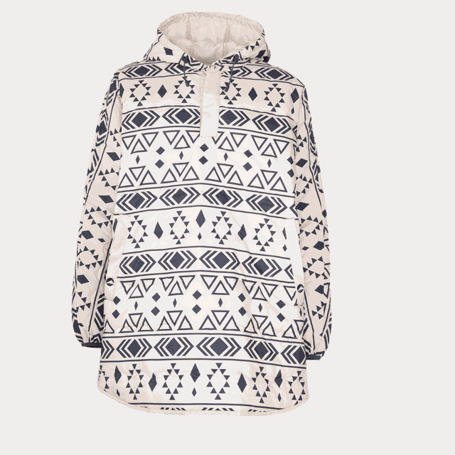 Idre Padded Pattern Poncho, poncho - Mellanlagersjackor