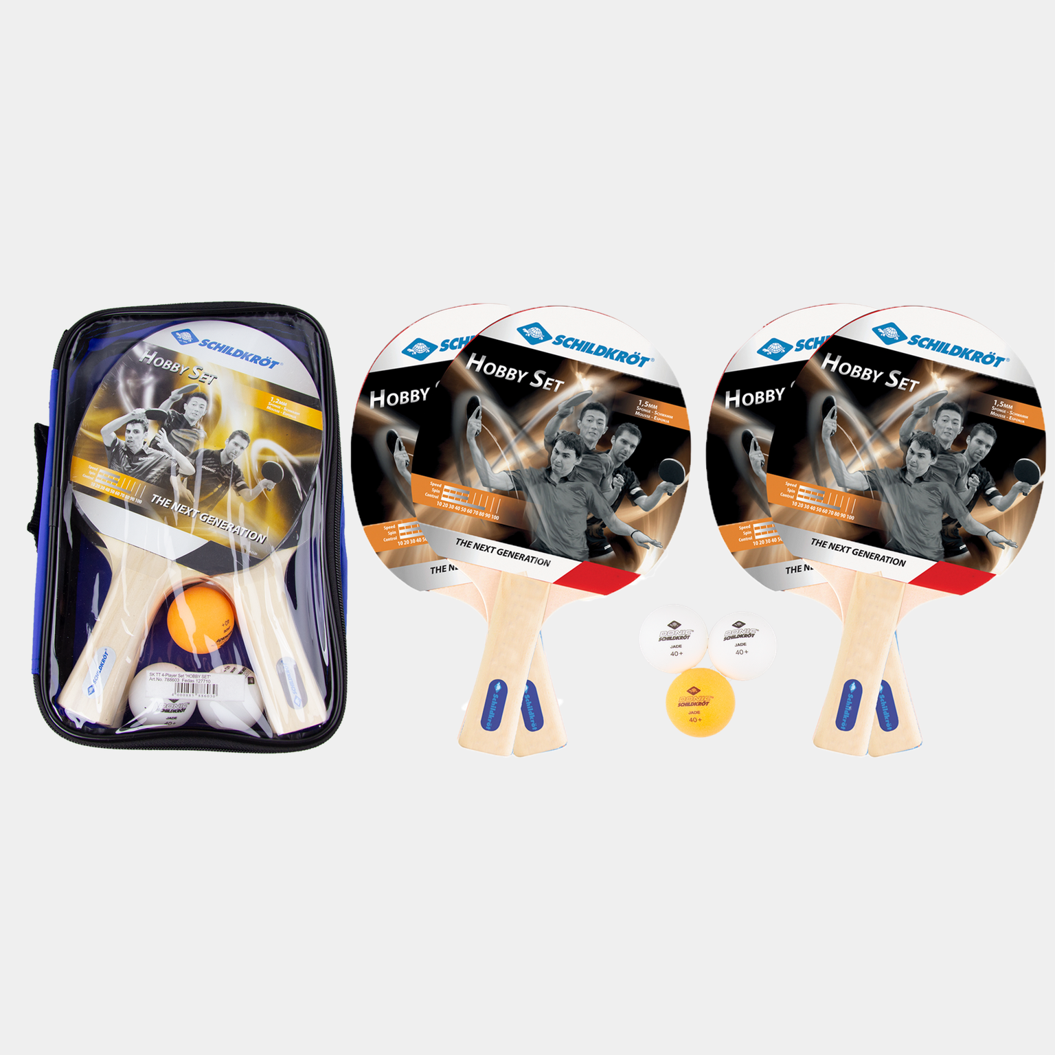 Hobby Set 4- Player 2-star, bordtennisset - full image 2