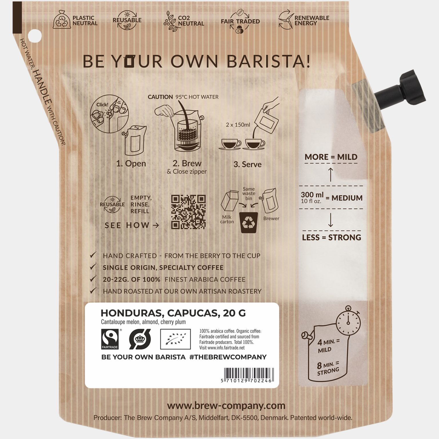 Honduras 2 Cup Coffee, Medium, medium roast, snabbkaffe - full image 3