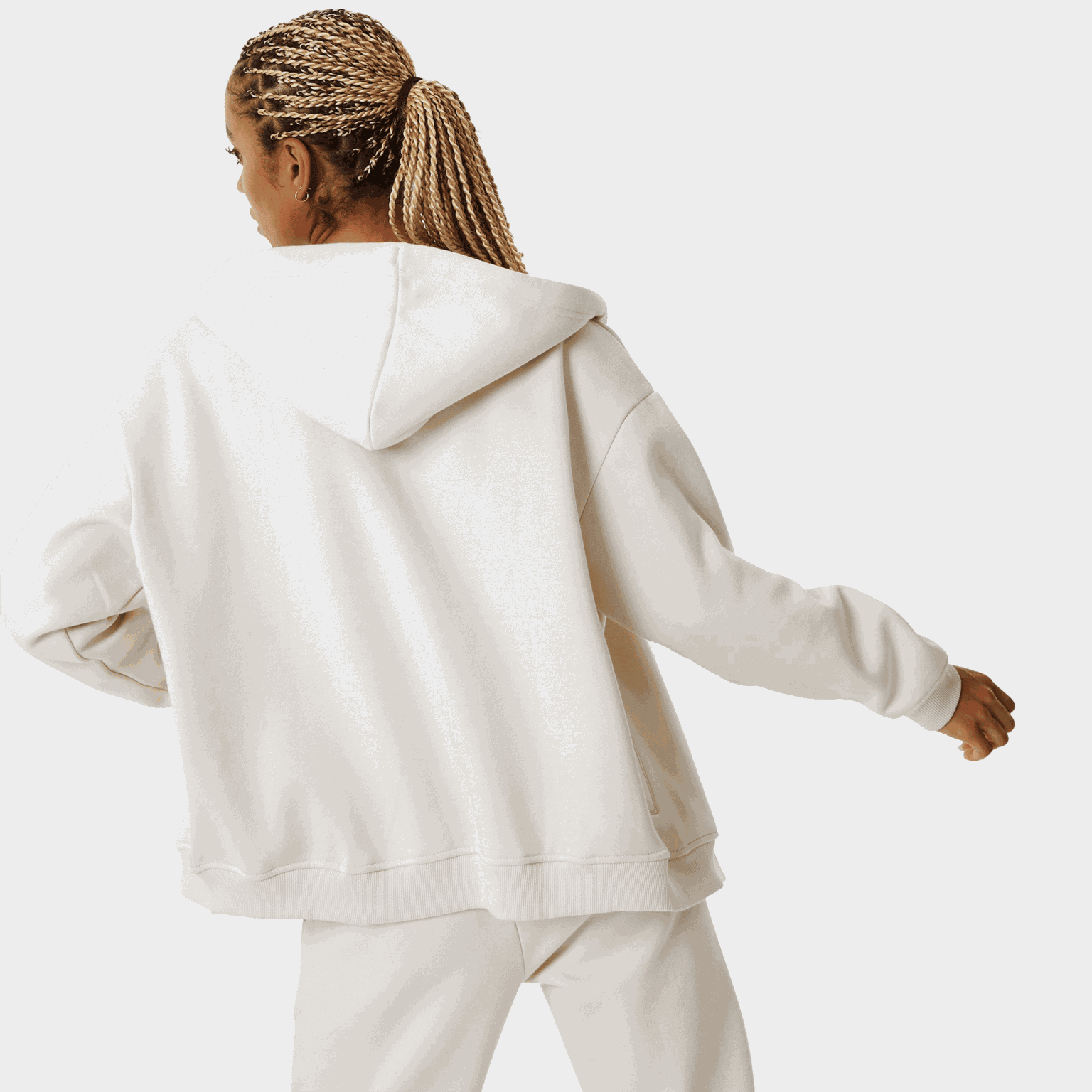 Oversized Hoodie, huvtröja, dam - full image 2