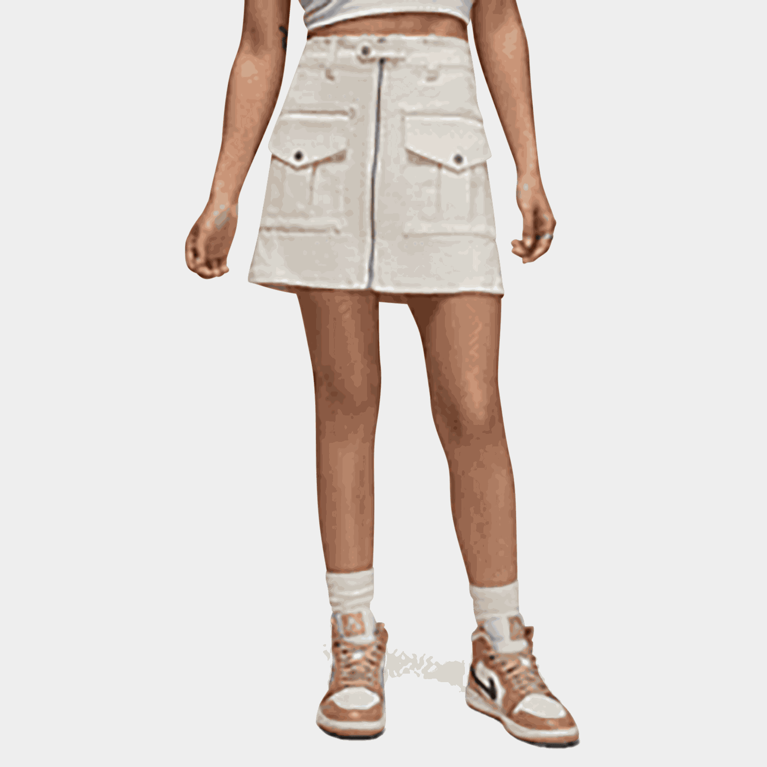J Utlty Skirt, , kjol, dam - full image 1