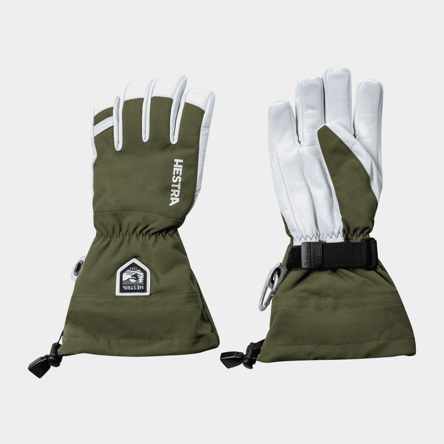 Alpine Glove Army leather Heli ski - 5 finger 25/26, skid- och snowboardhandske - full image 1