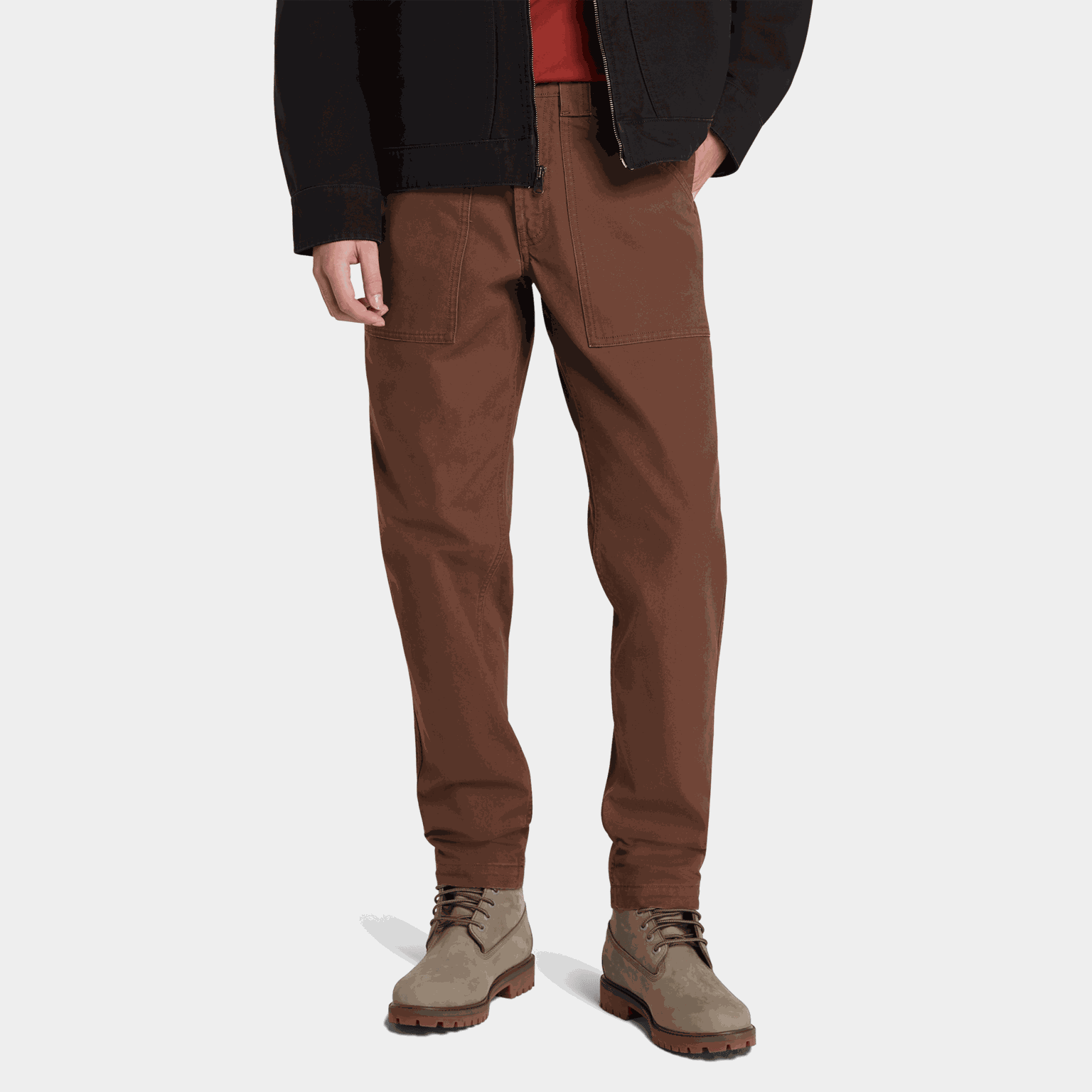 Washed Canvas Fatigue P, byxor, herr - Fritidsbyxor