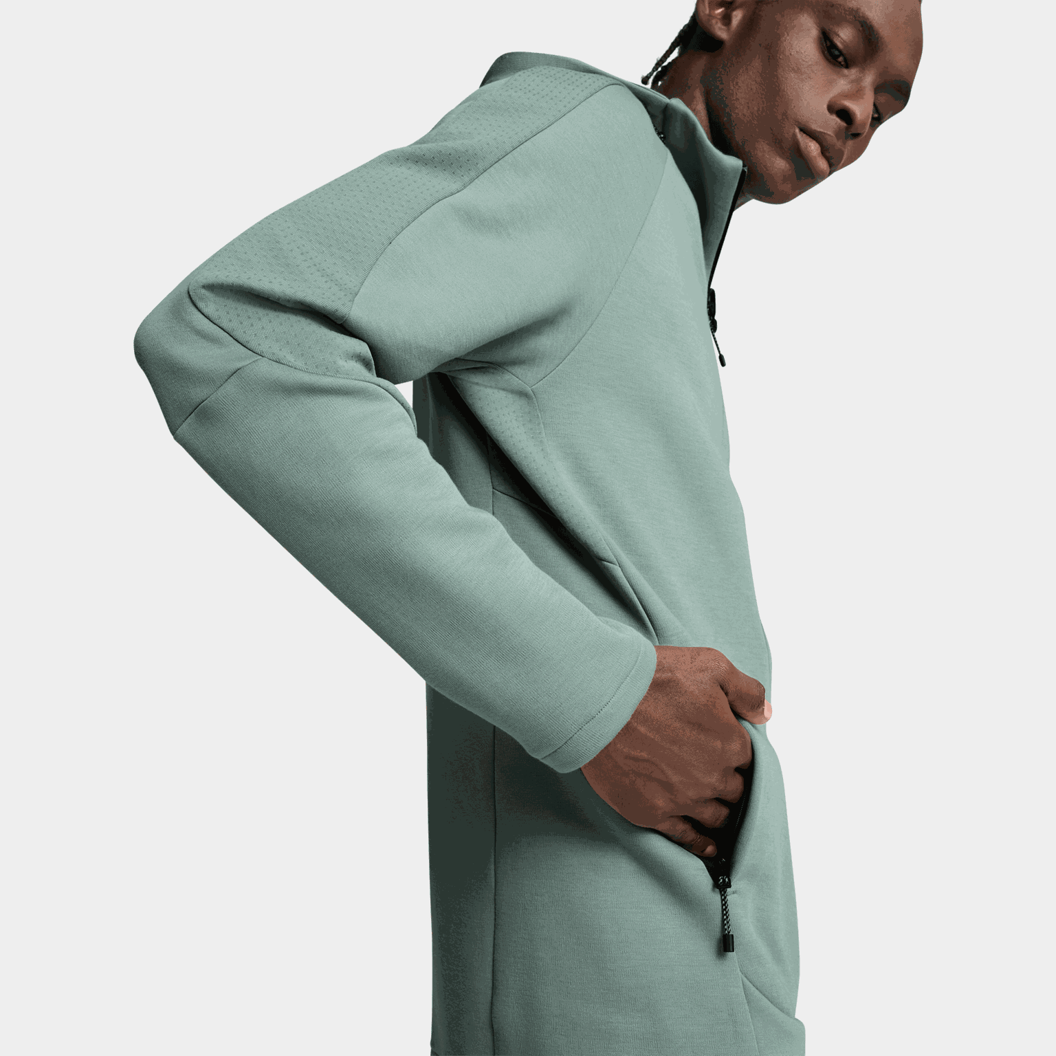 Evostripe Full-Zip Hoodie DK, huvjacka, herr - full image 4