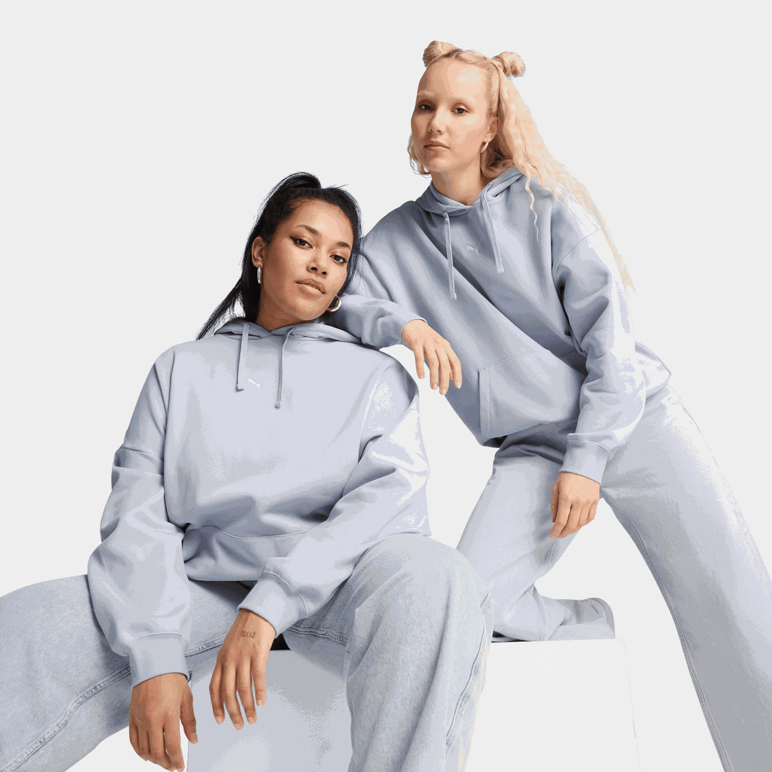 ESS Oversized Hoodie Fleece, huvtröja, dam - full image 1