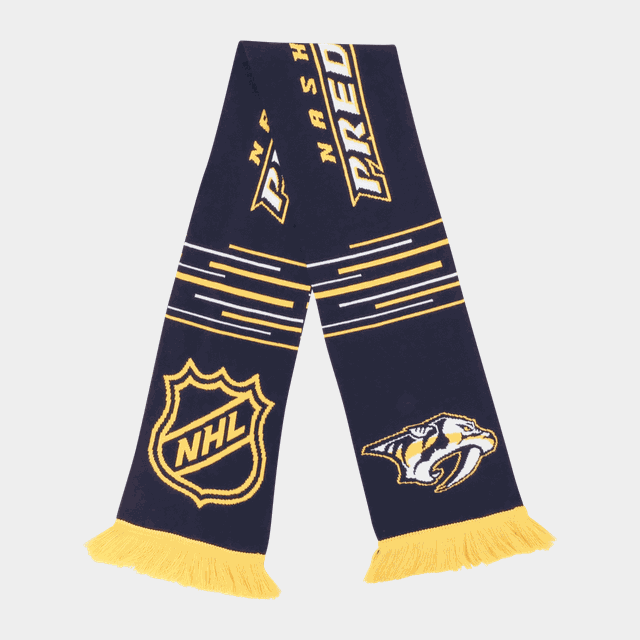 HD Knitted Jaquard Scarf Nashville Predators, . - NHL-Produkter