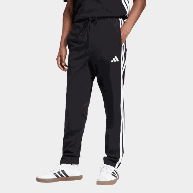 Essentials 3-Stripes Single Jersey Joggers, joggingbyxor, herr - Fritidsbyxor