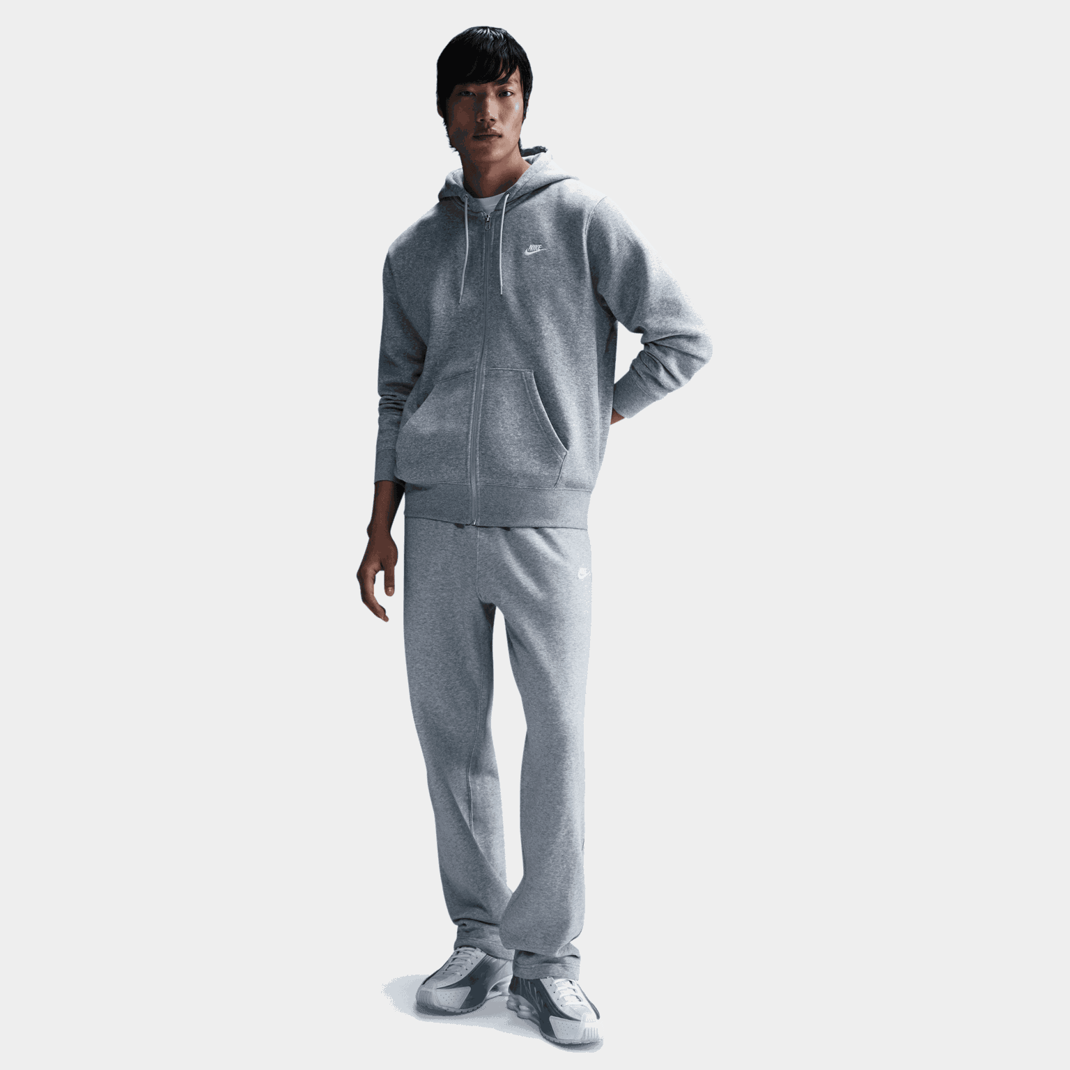 Club Full-Zip Fleece Hood, huvjacka, herr - full image 1