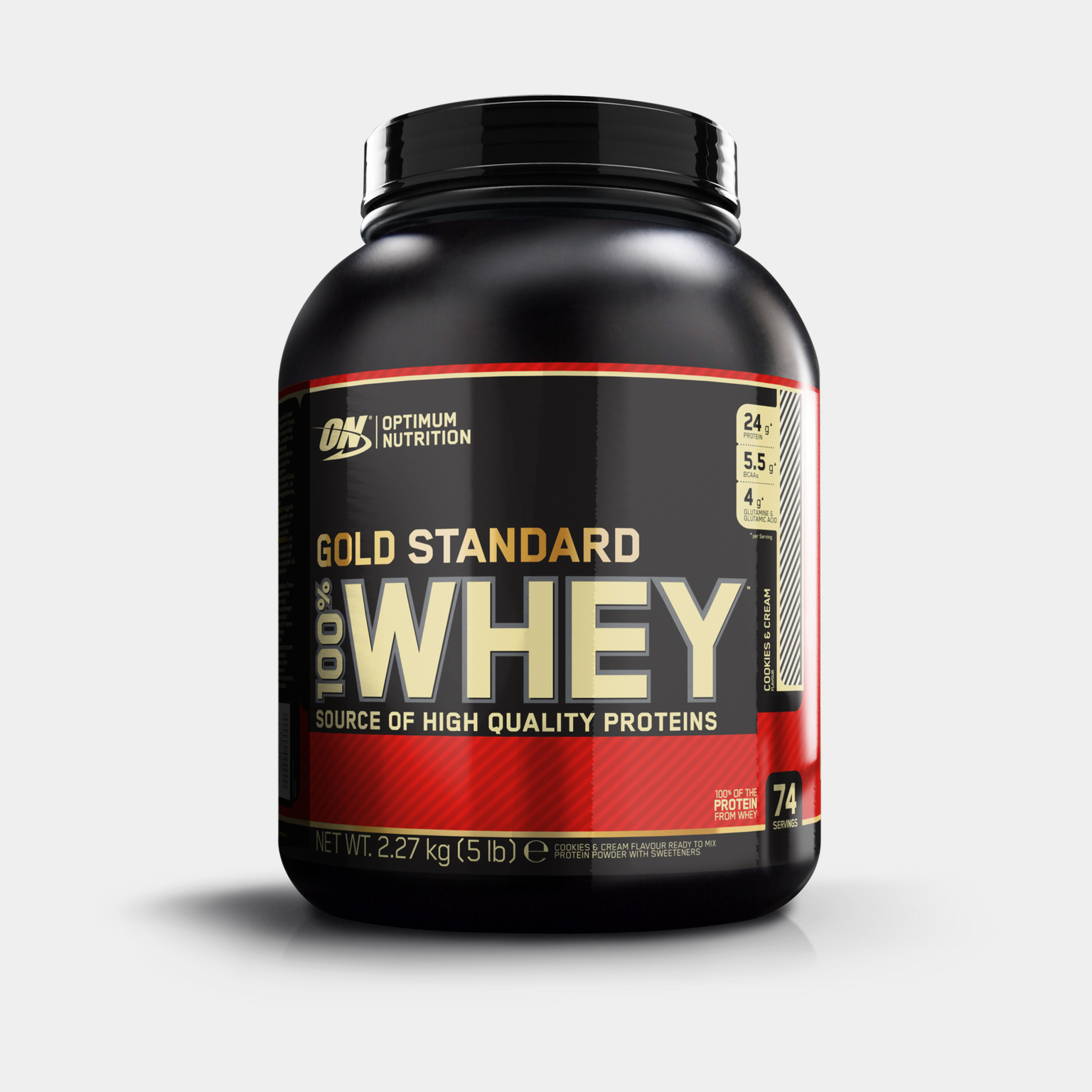 100 % Vassle Gold Standard 2270 g, proteinpulver - full image 1