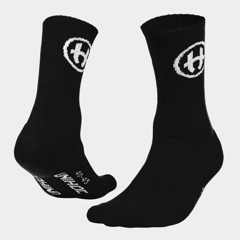 Sock Crew Black 26/27, innebandystrumpa - full image 1