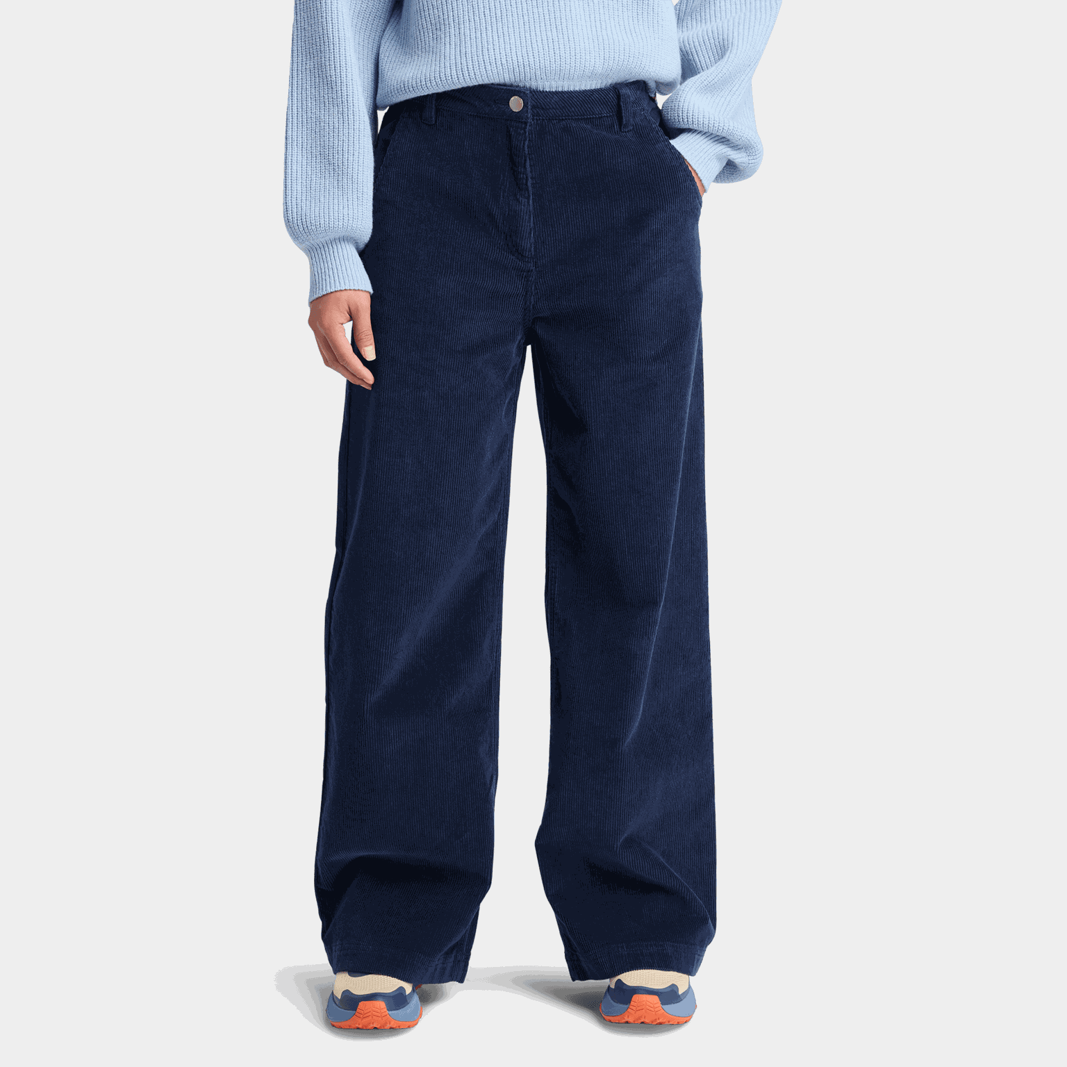 Corduroy Wl Pants, byxor, dam - full image 1