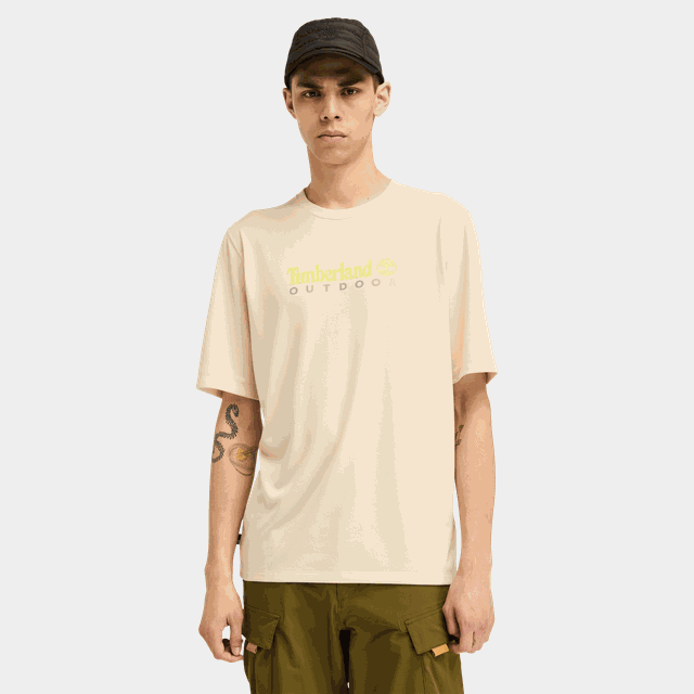 Uv-Protection Logo Shor, t-shirt, herr - Fritids-T-Shirt