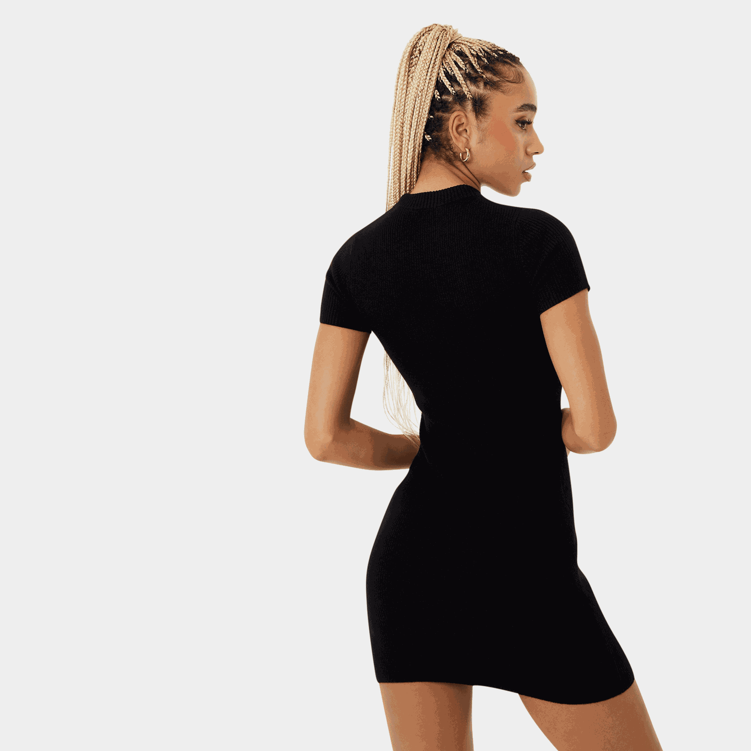 Travel Rib Dress, ribbad klänning, dam - full image 2
