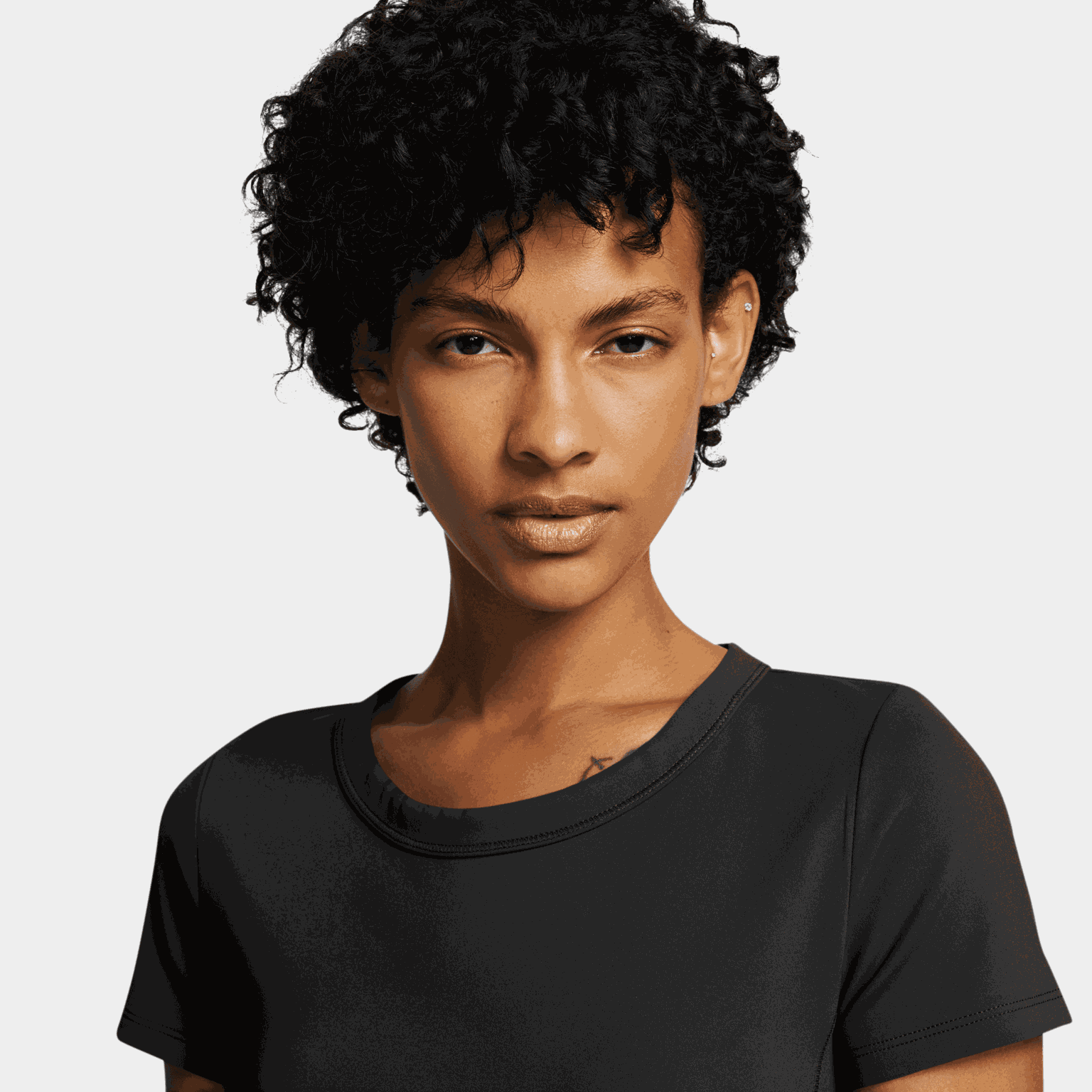 One Fitted Dri-FIT Short Sleeve Top, t-shirt, dam - full image 3