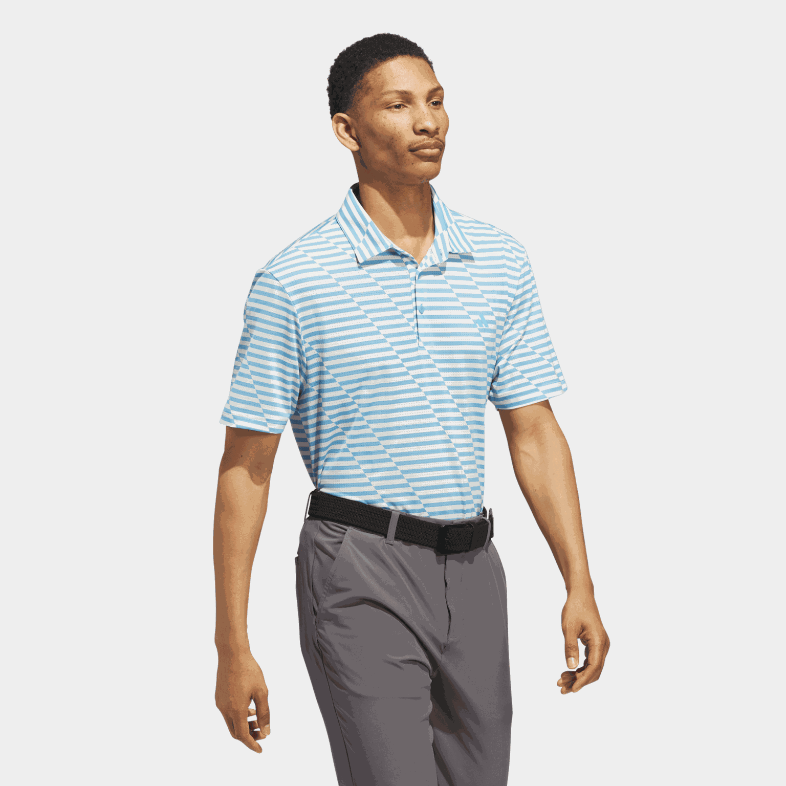 Mesh Print Polo, pikétröja, herr - Golfpikeer