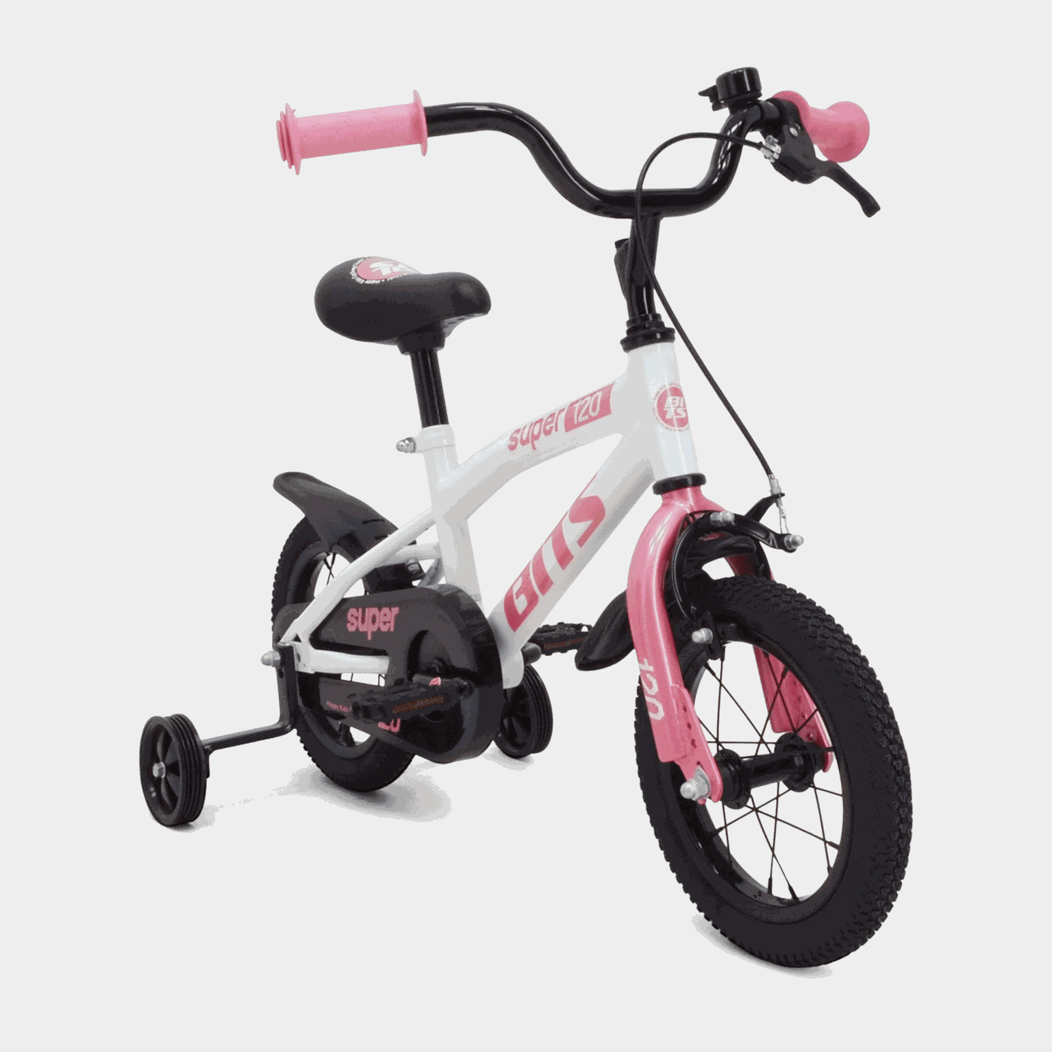Super 12 EU WHITE/PINK 26, barncykel - full image 2