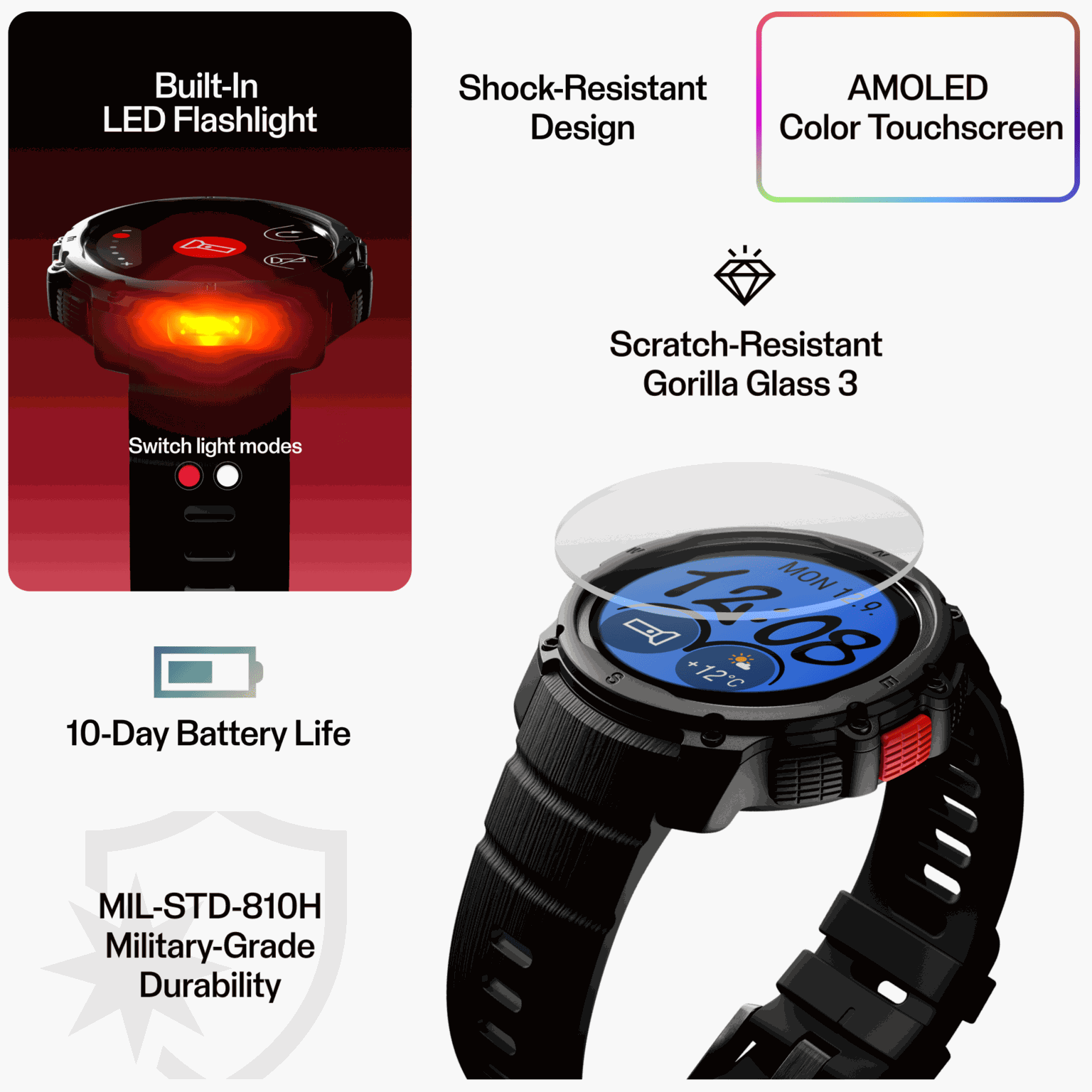 STREET X MULTISPORT WATCH S-L, sportklocka - full image 4