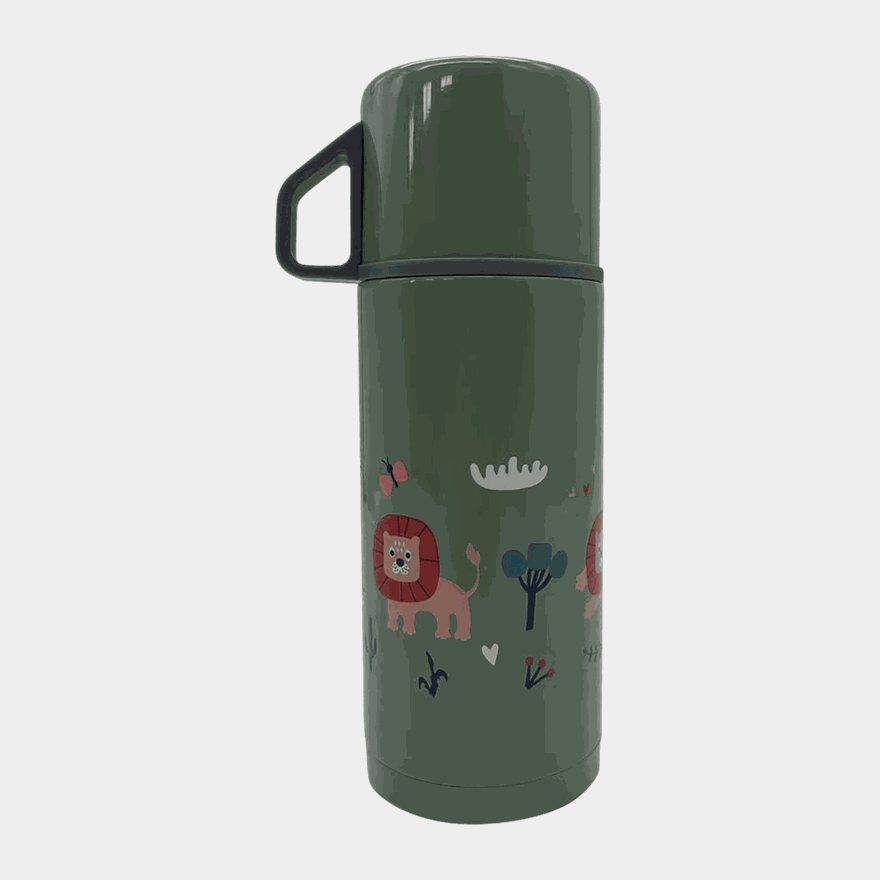 350ML Thermos NEW green lion, termos - full image 2