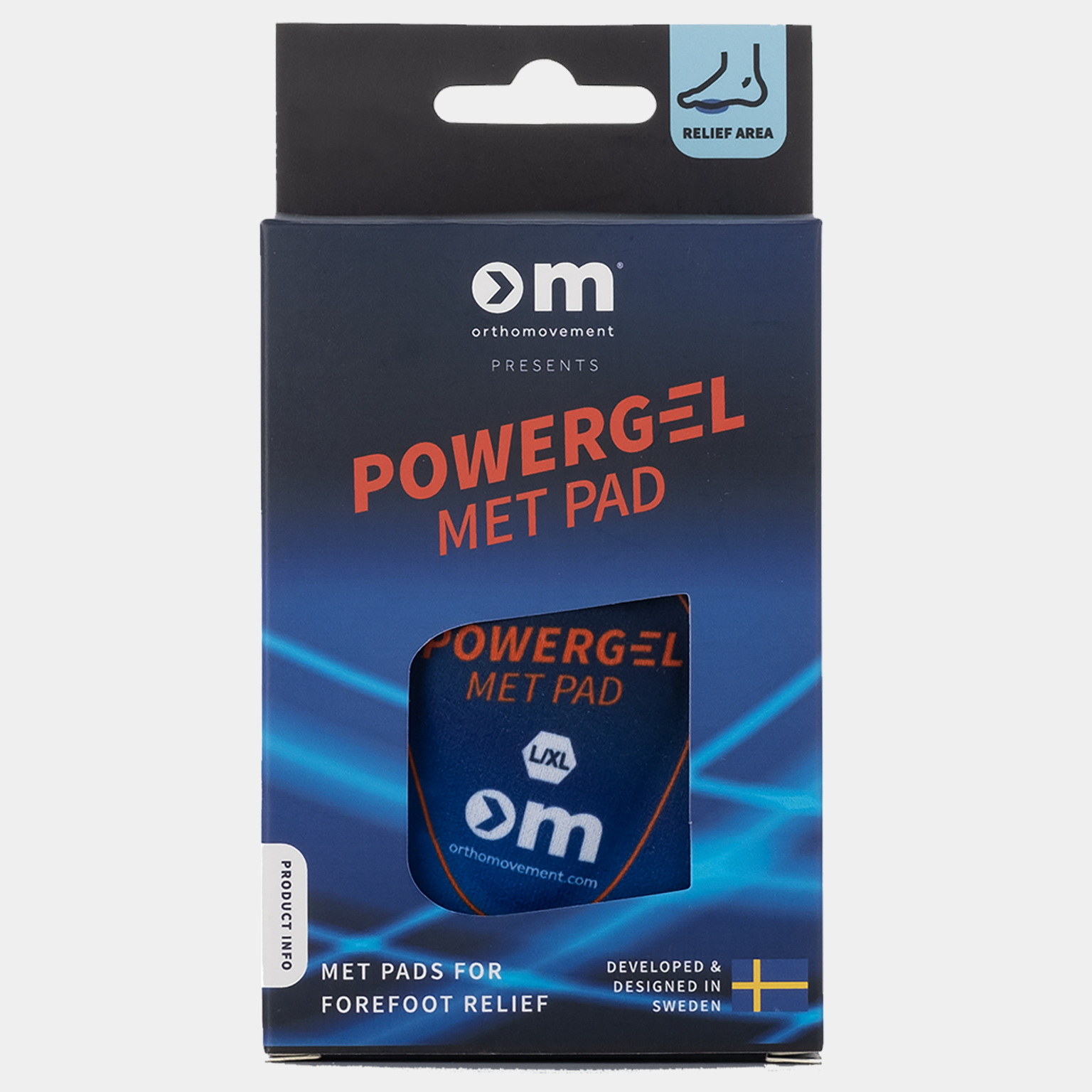 Om Met Pad - One Color, Powergel framfotskudde - full image 4