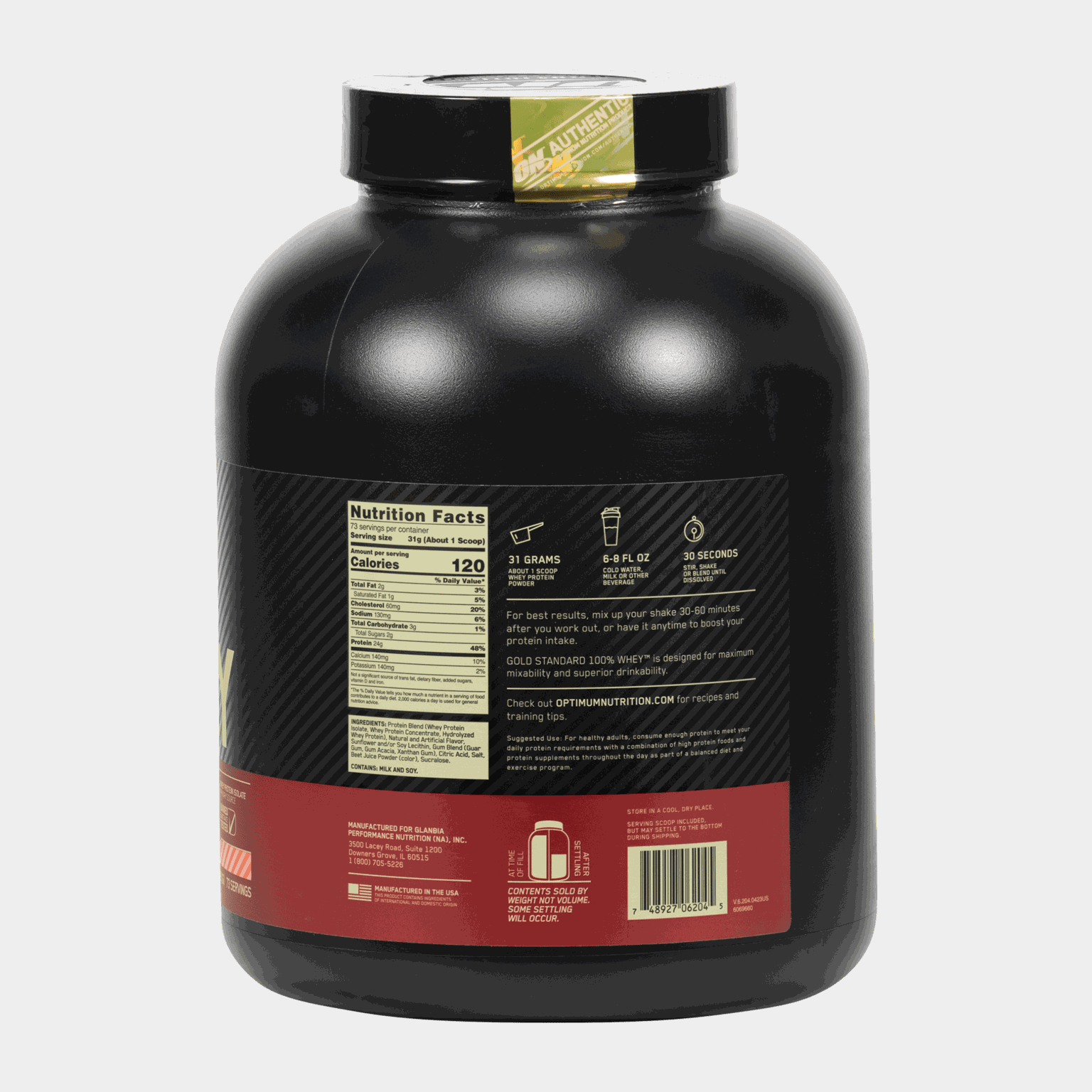 100 % Whey Gold Standard 2 270 g - Strawberry & Cream, proteinpulver - full image 3