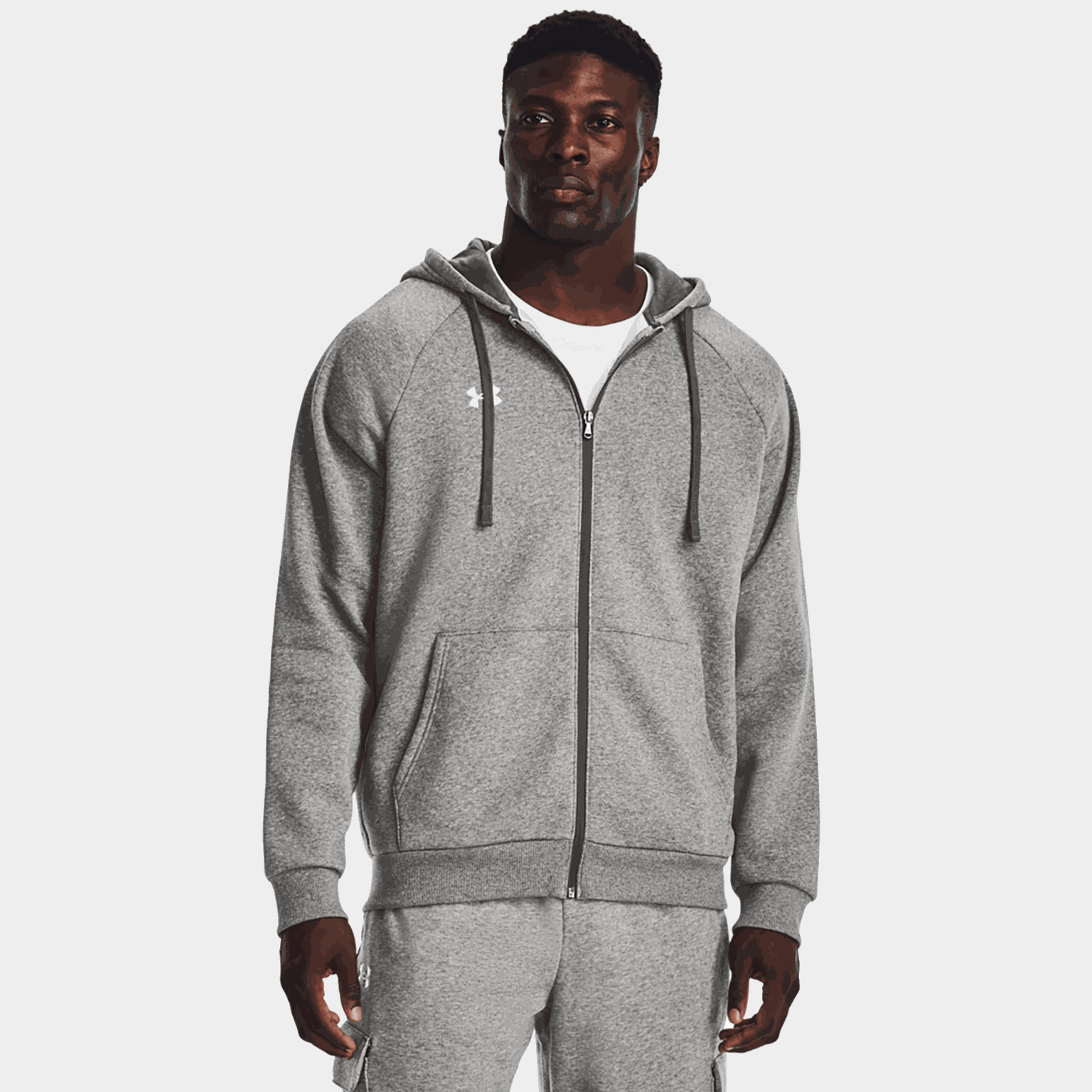 Rival Fleece Full Zip Hoodie, huvjacka, herr - full image 1