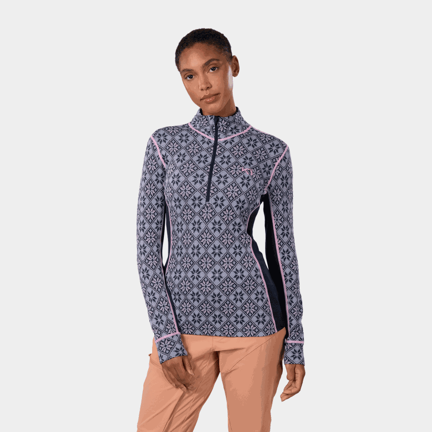 Rose Half Zip, ulltröja, dam - full image 1