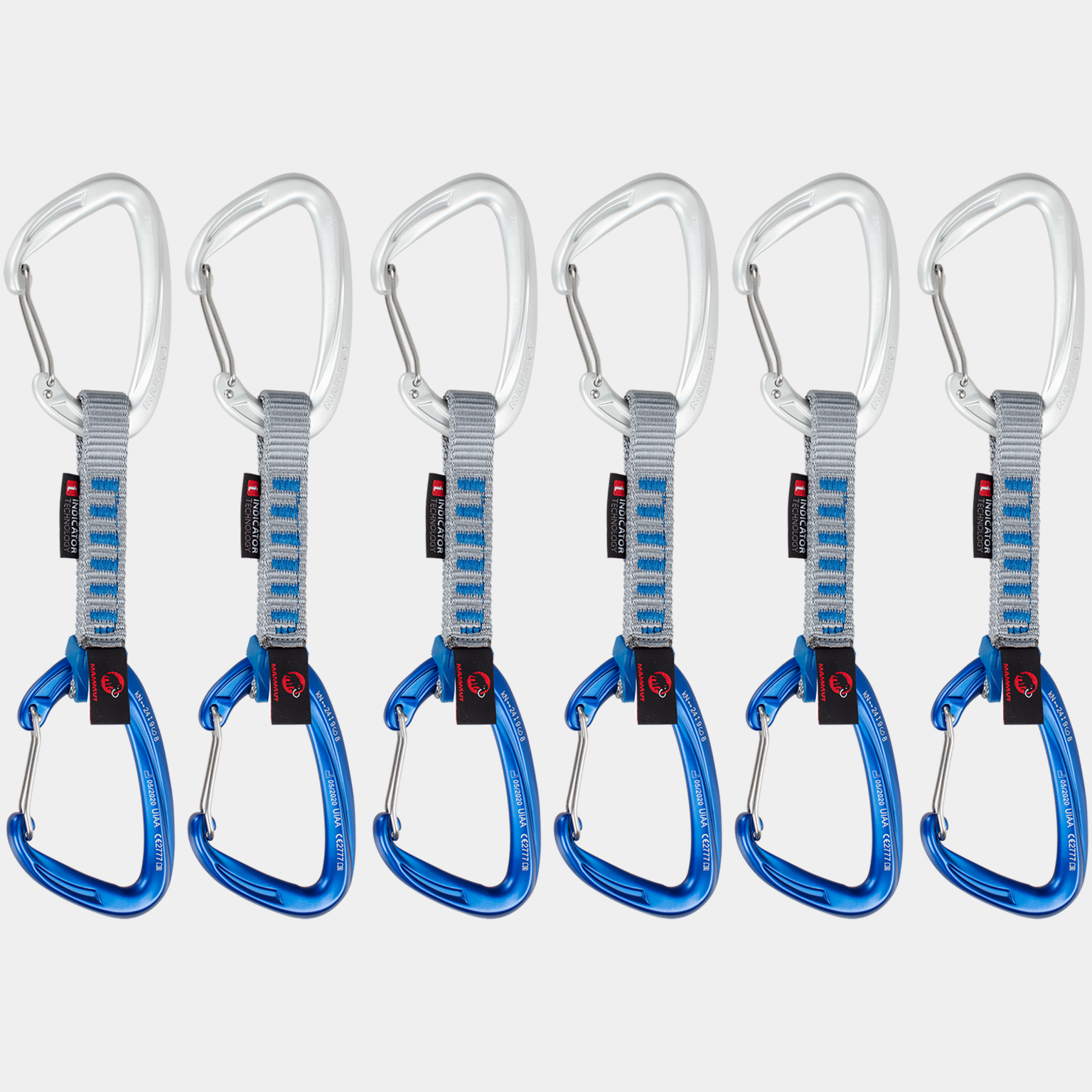 Crag Wire Indicator 6-Pack Quickdraws, set med expresslingor - full image 2