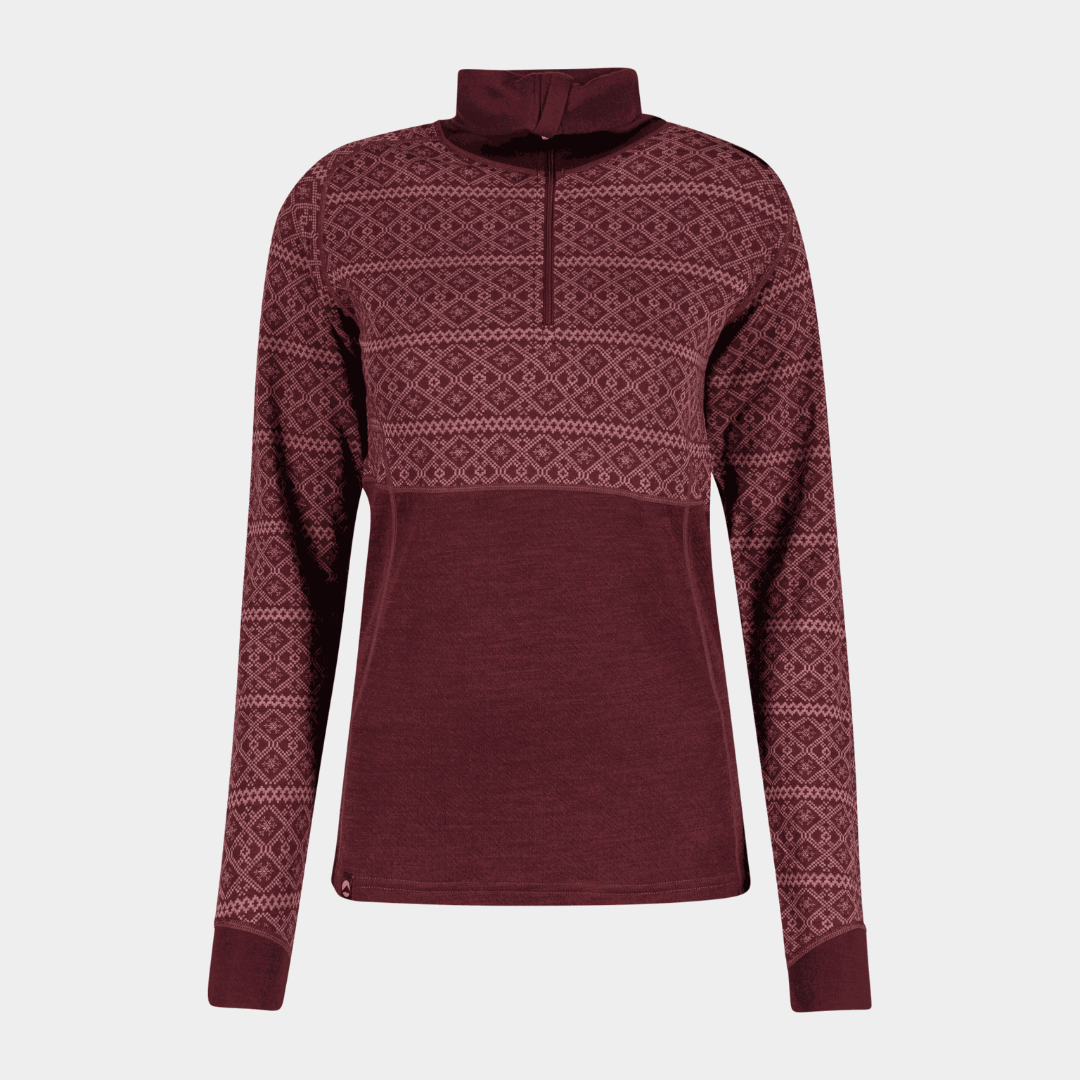 Dalen 2-layer Wool Polo Zip, ulltröja, dam - Överdelar Ull Dam