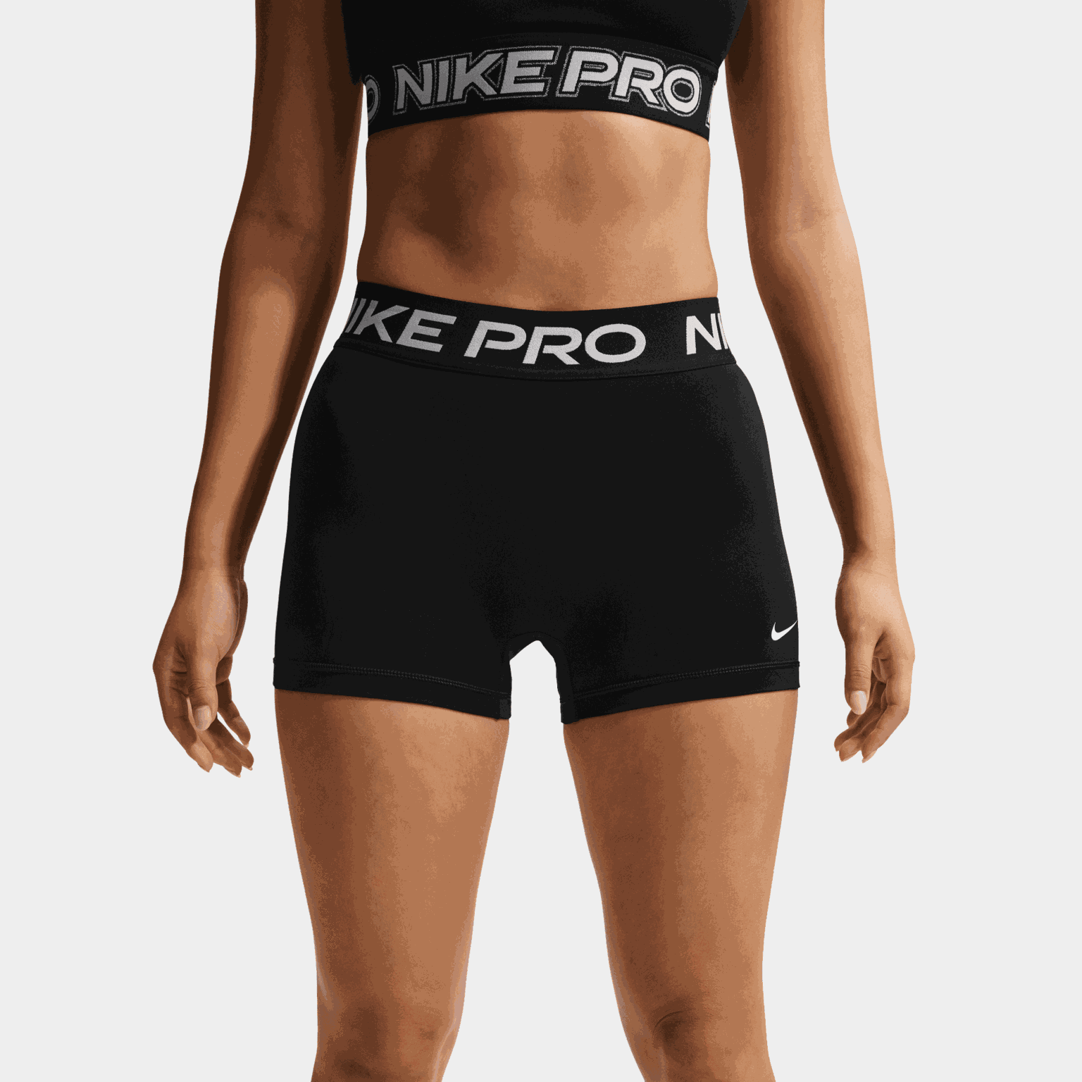 Pro Mid-Rise 3" Biker, träningsshorts, dam - full image 1