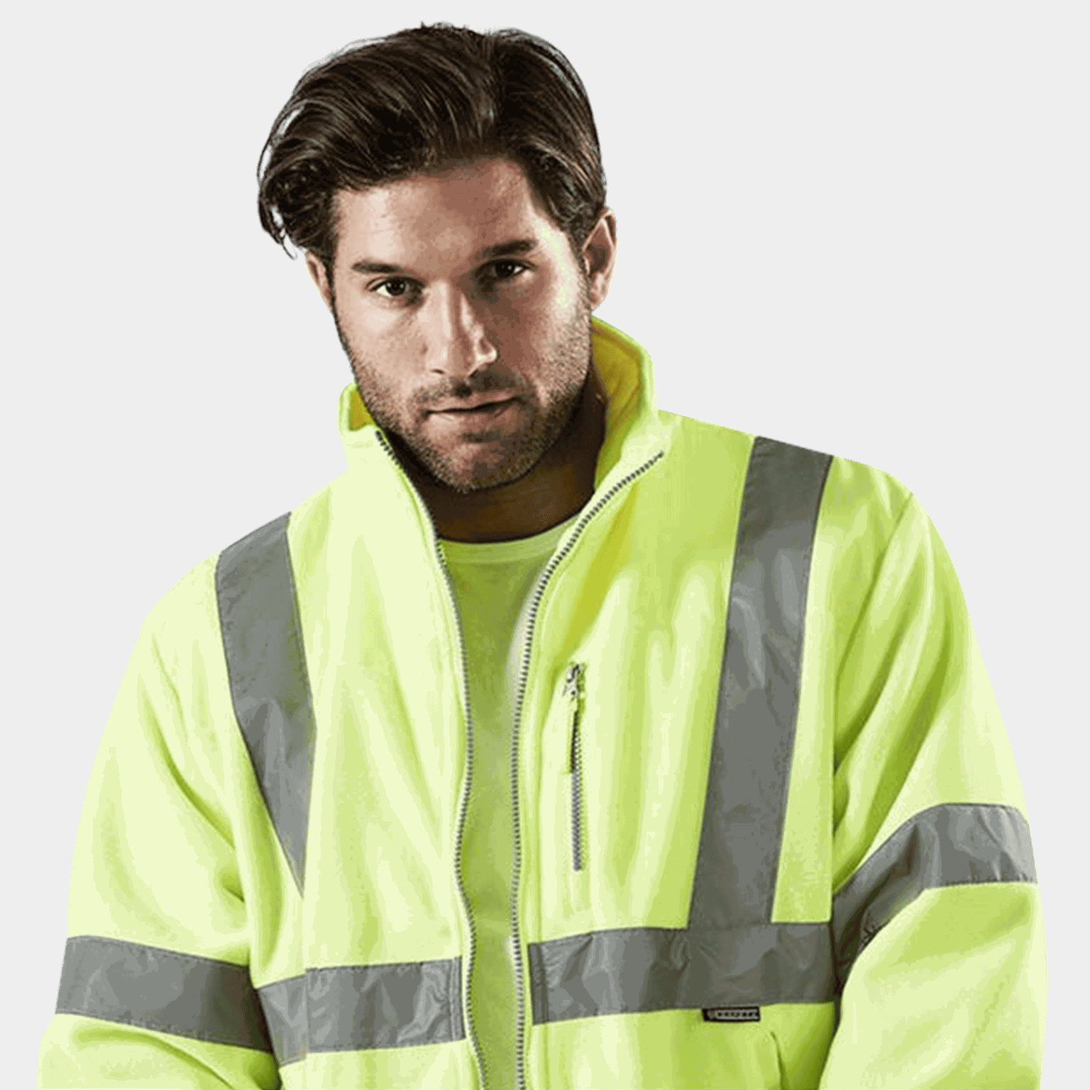 Hi-Vis Fleece Jacket, fleecejacka - full image 3
