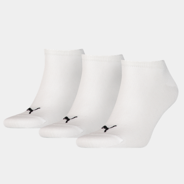 Sneaker Plain 3PK, ankelstrumpor - Bomullsstrumpor