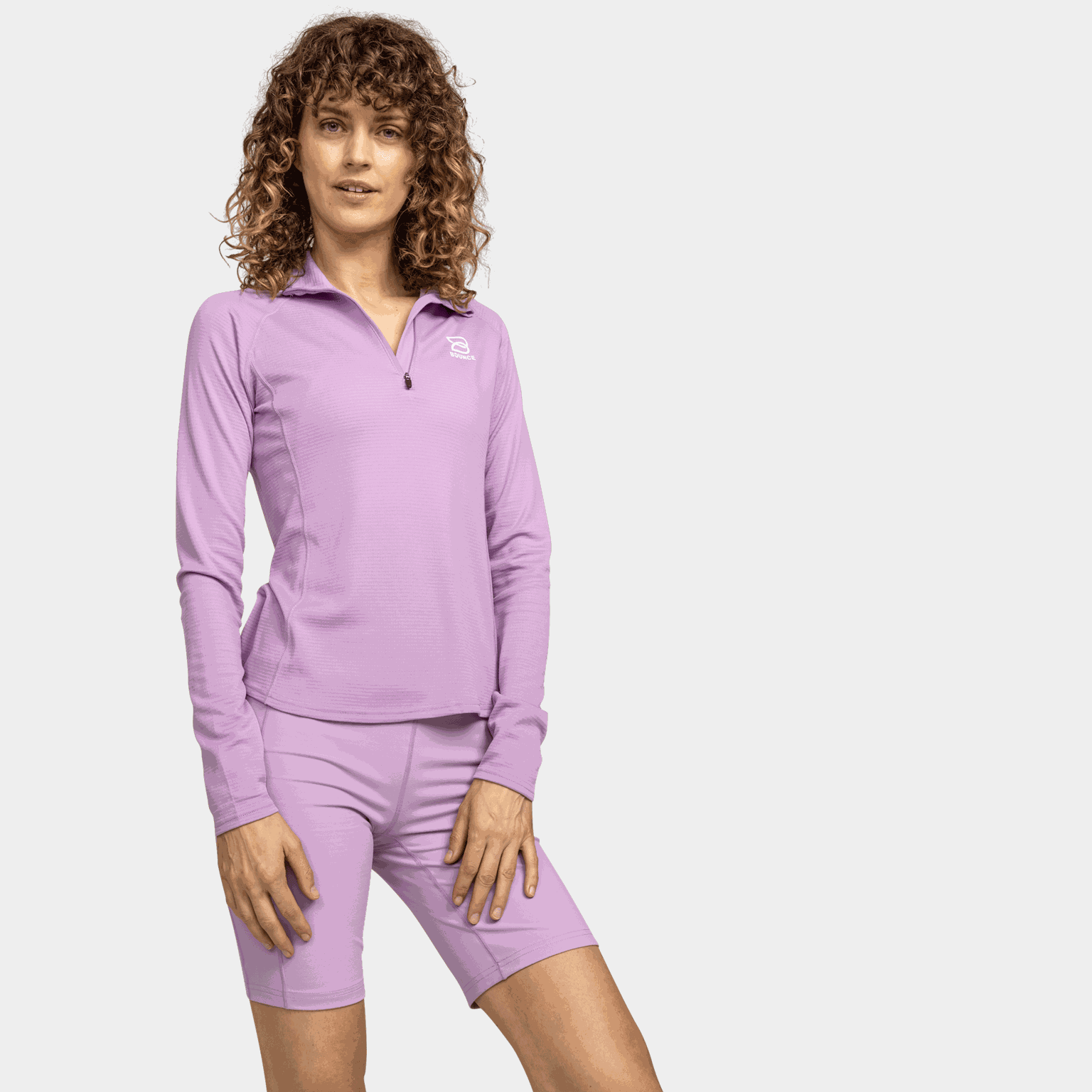 Brushed Halfzip, träningströja, dam - full image 1