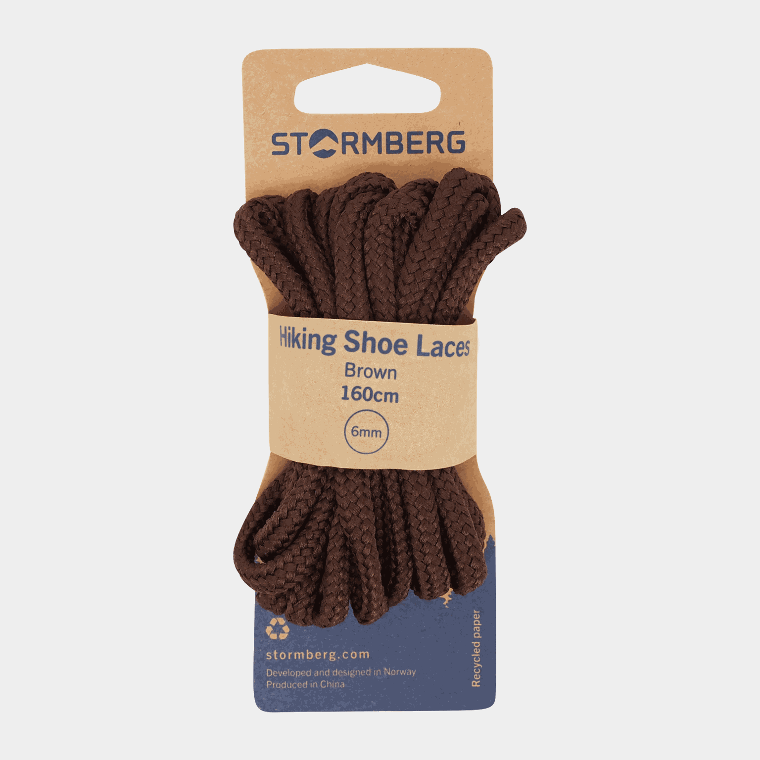 Hiking Shoe Laces Black 160cm, skosnören - full image 1