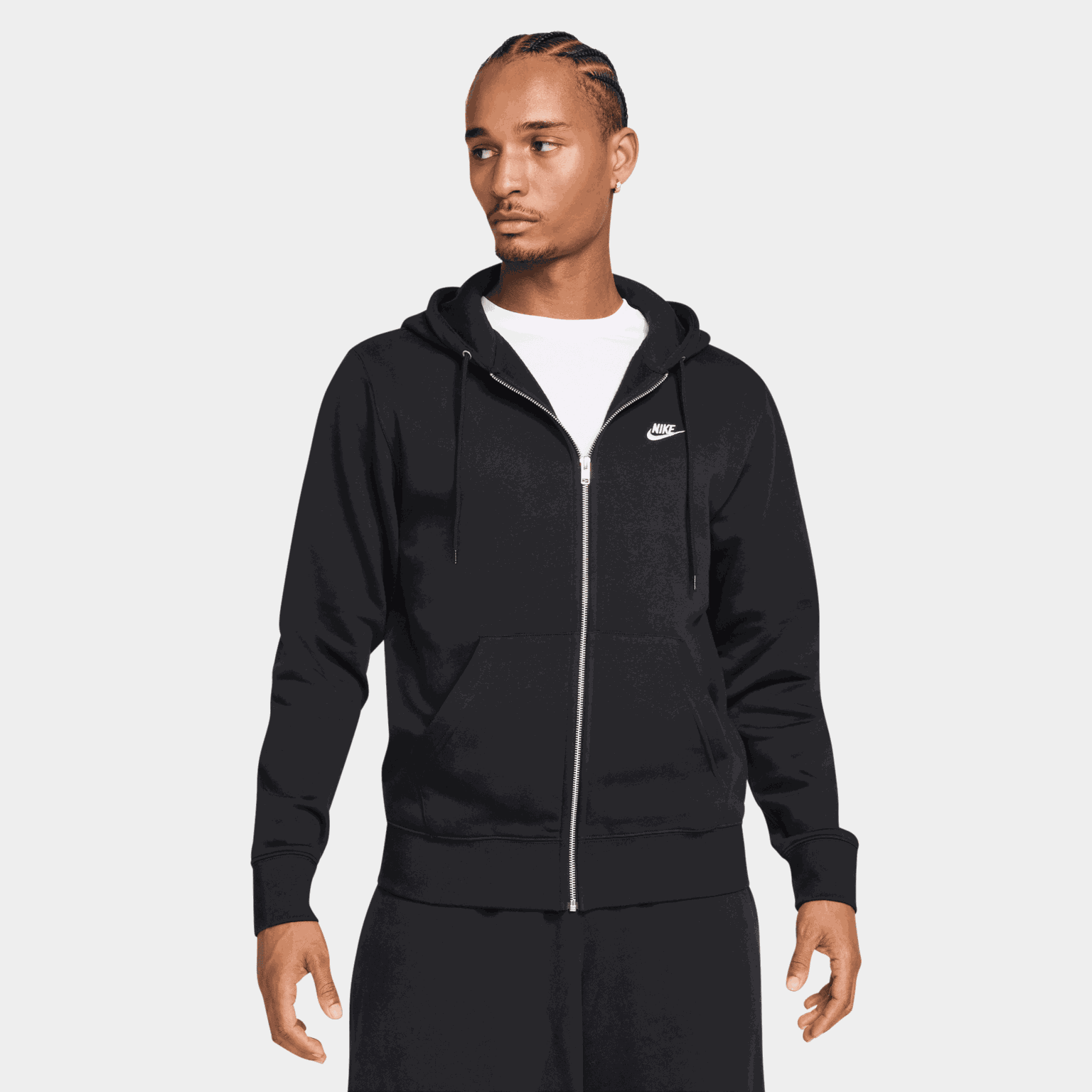 Club Full-Zip Fleece Hood, huvjacka, herr - full image 1