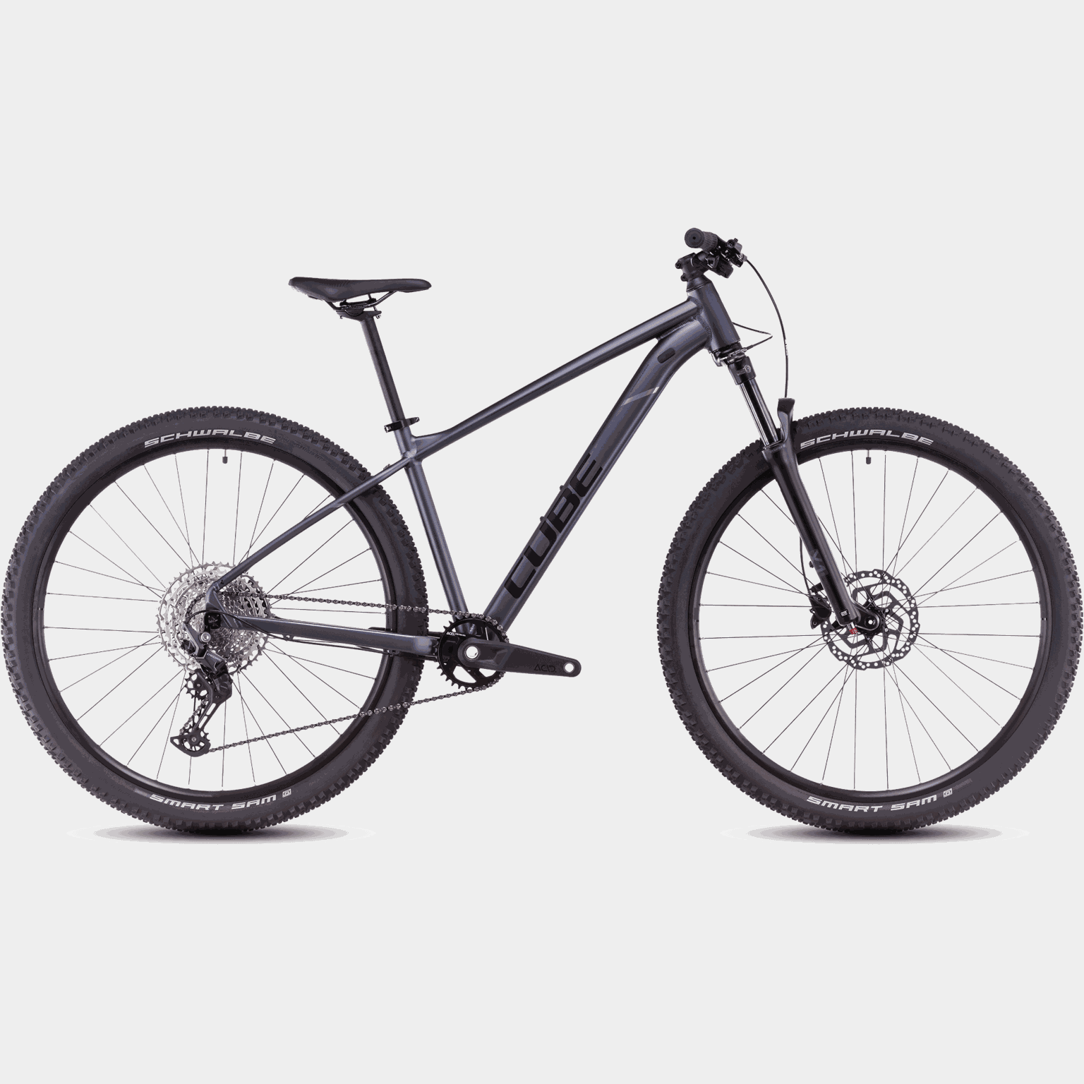 Attention Pro Metallicgrey ́N ́Black 25, hardtail-mountainbike - Mountainbike