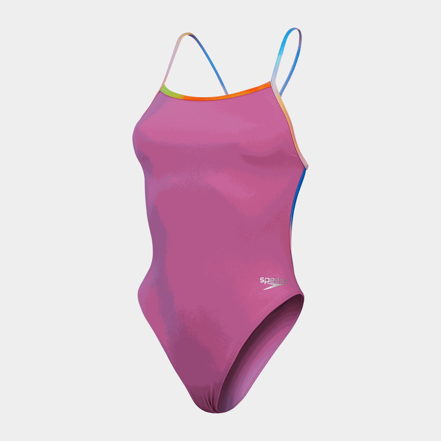 Womens Solid Vback, baddräkt, dam - full image 1