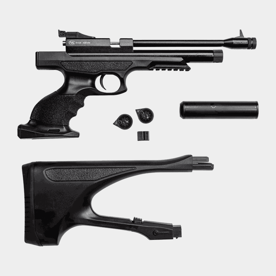 Co2 Air Pistol, Black, 4,5 mm, luftpistol - full image 1