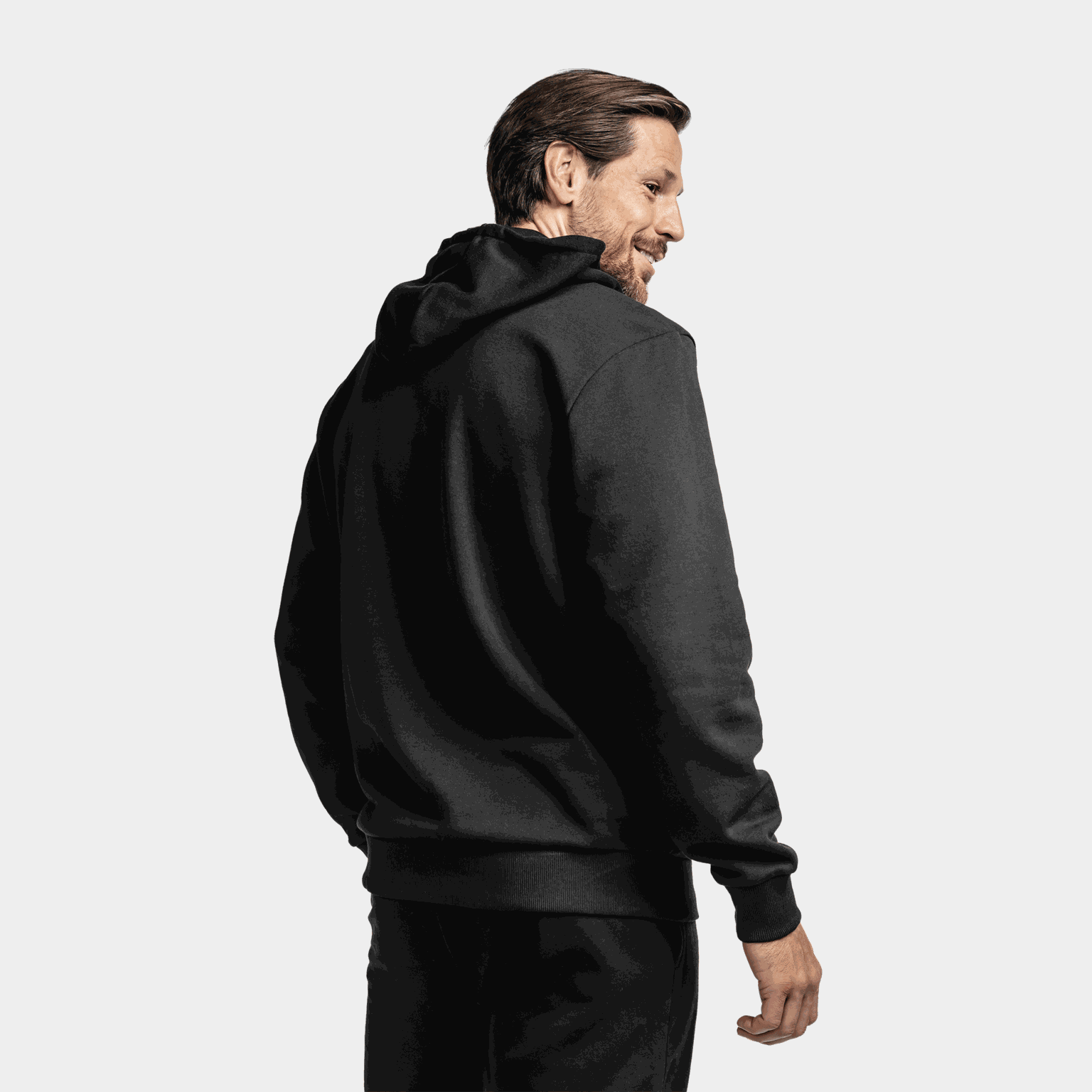 Essentiell hoodie, huvtröja herr - full image 3