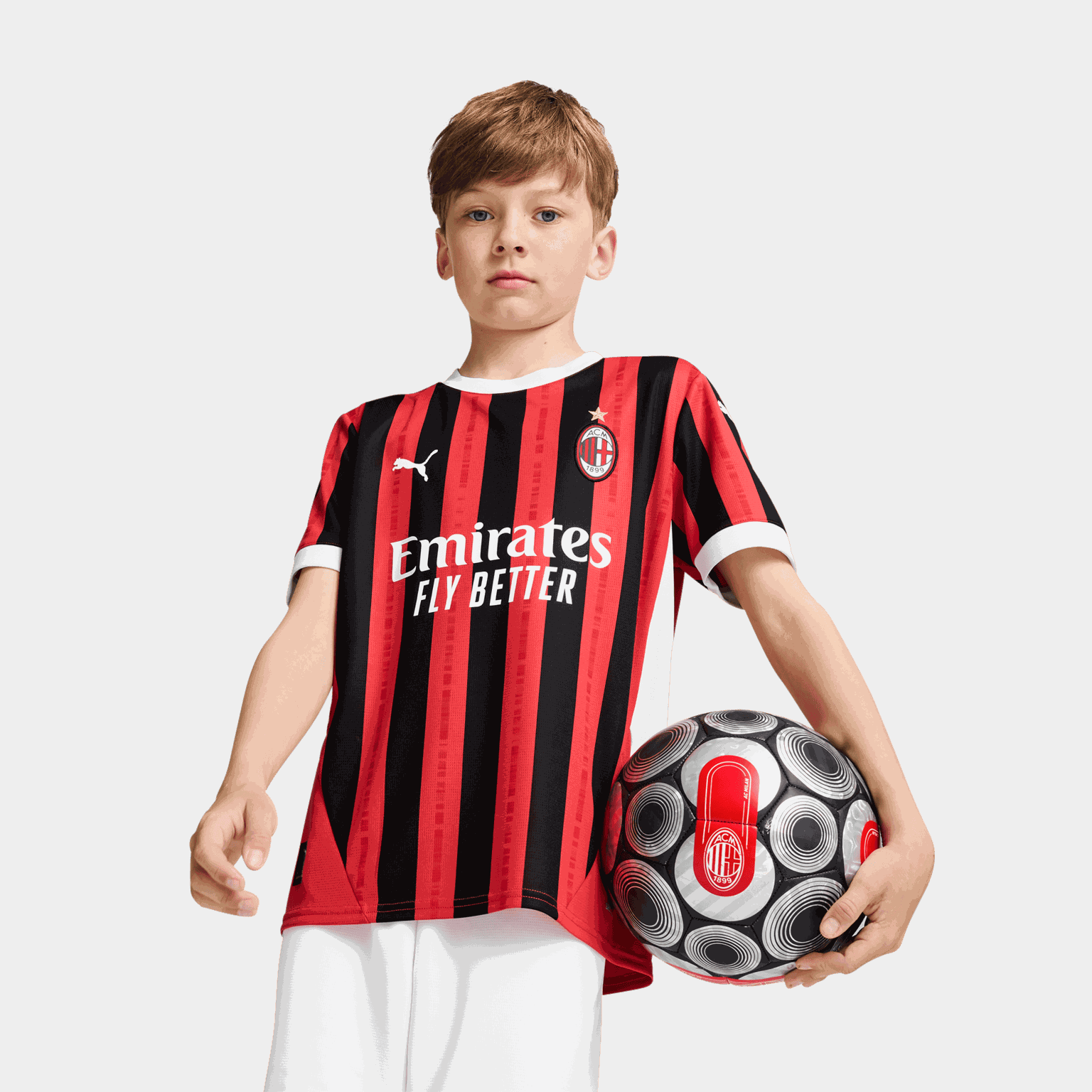 AC Milan Home Jersey Replica, fotbollsdräkt - Serie A