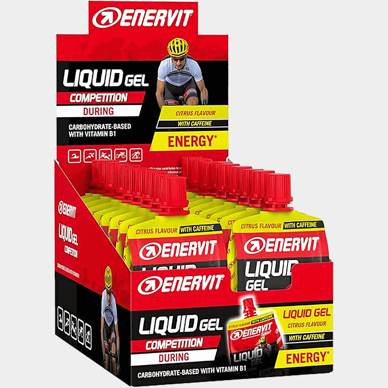 E.Sport Liquid Gel Competition Citrus With Caffeine 60Ml x 18, energigel - full image 1