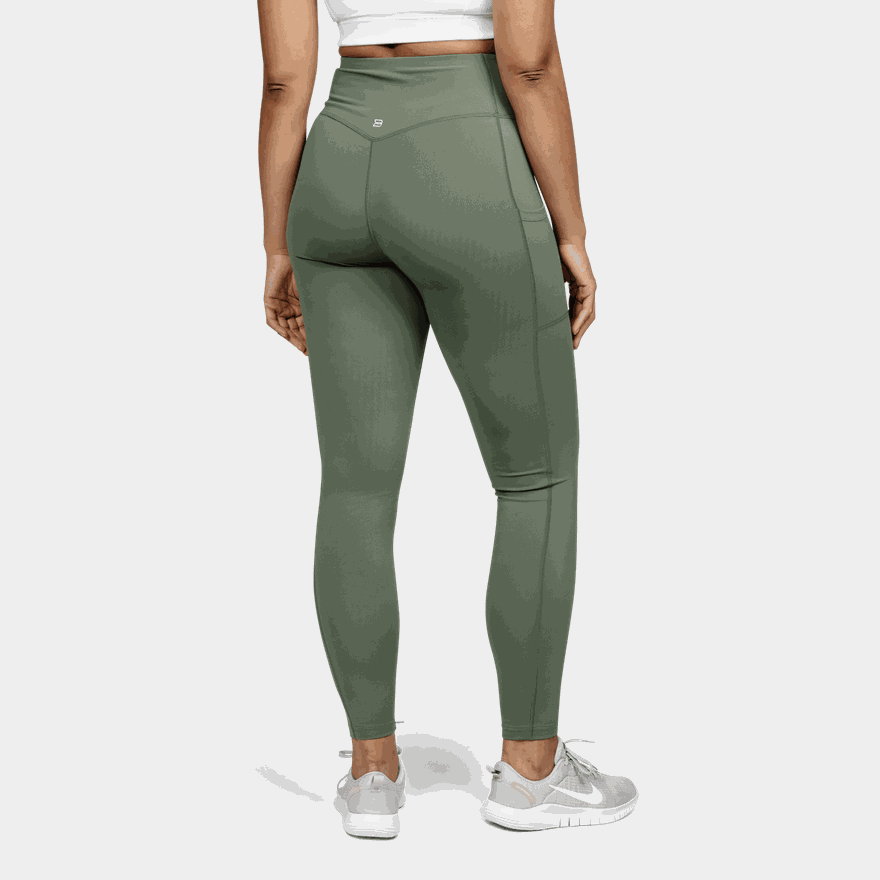 Brushed Tights, träningstights, dam - full image 2