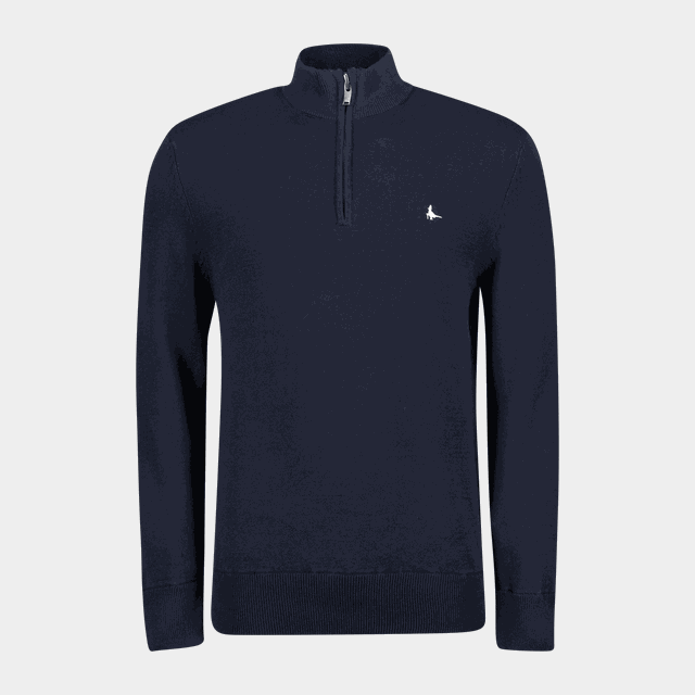 Funnel Neck Half Zip Jumper, tröja, herr - Hoodtröjor